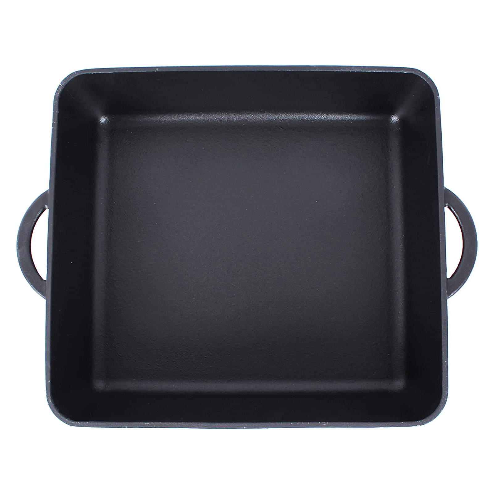 Echtwerk Universalbräter Gusseisen 2-in-1 Set Kastenform mit Deckel Kochtopf  Rechteckige Auflaufform Feuertopf ohne Füße, 6,5 L