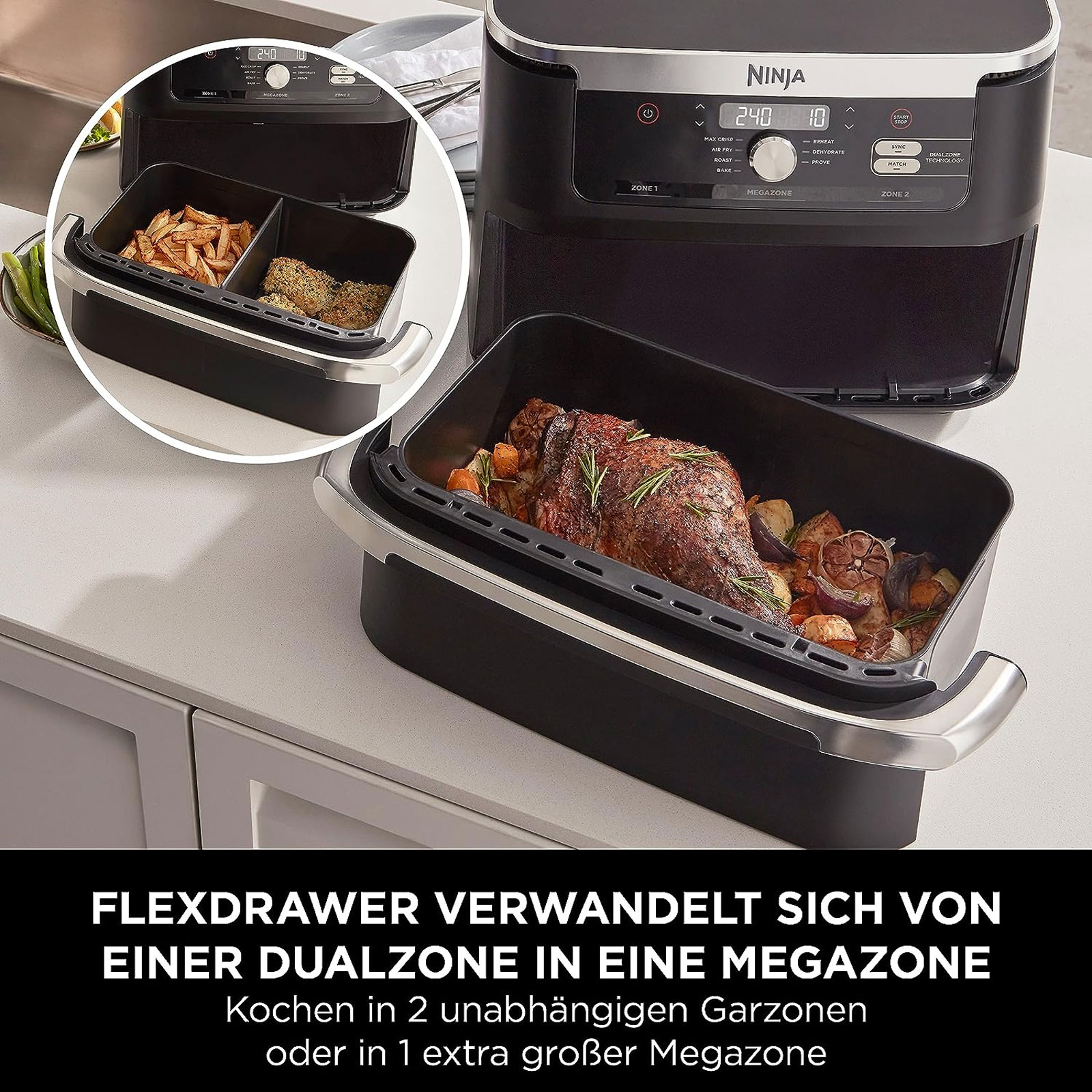 NINJA AF500EU Heißluftfritteuse NINJA AF500EU Heißluftfritteuse