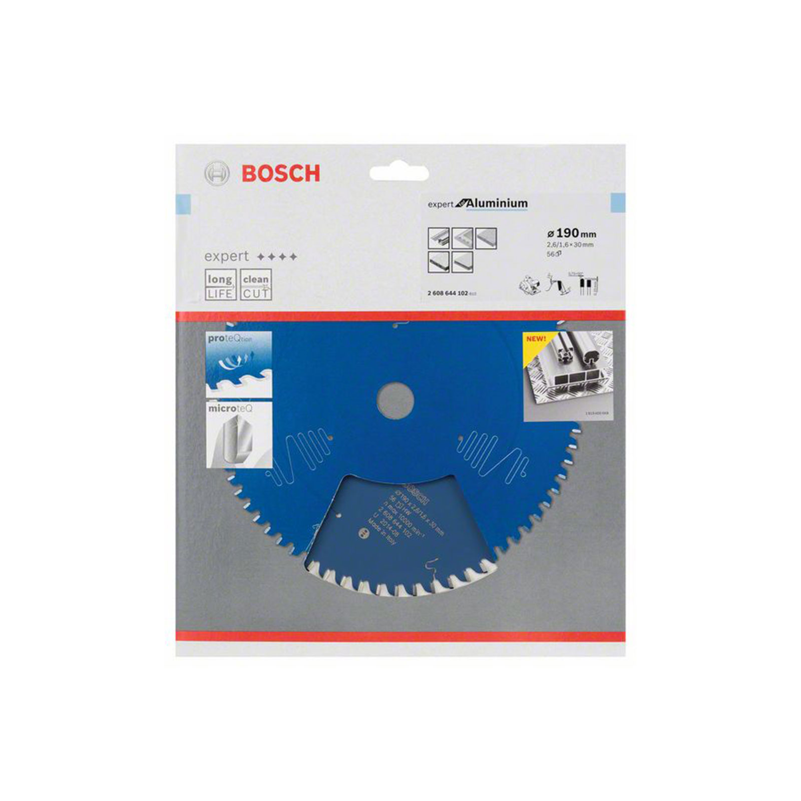 Bosch Professional Kreissaegeblatt Expert for Aluminium, 190 x 30 x 2,6 mm, 56