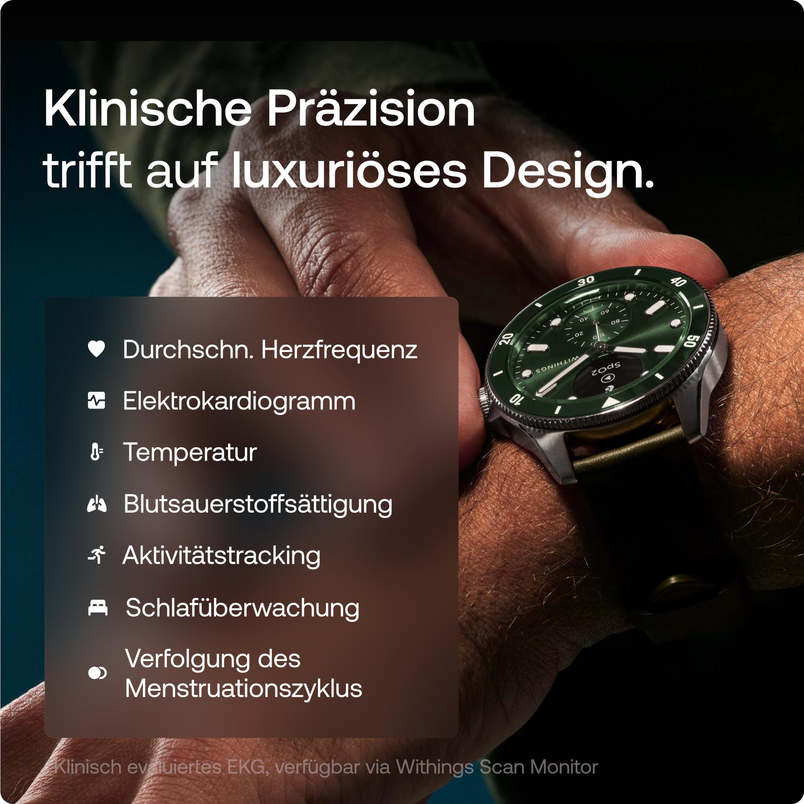 Withings ScanWatch Nova, Hybrid Smartwatch Herzgesundheit für M&F - EKG, SPO2