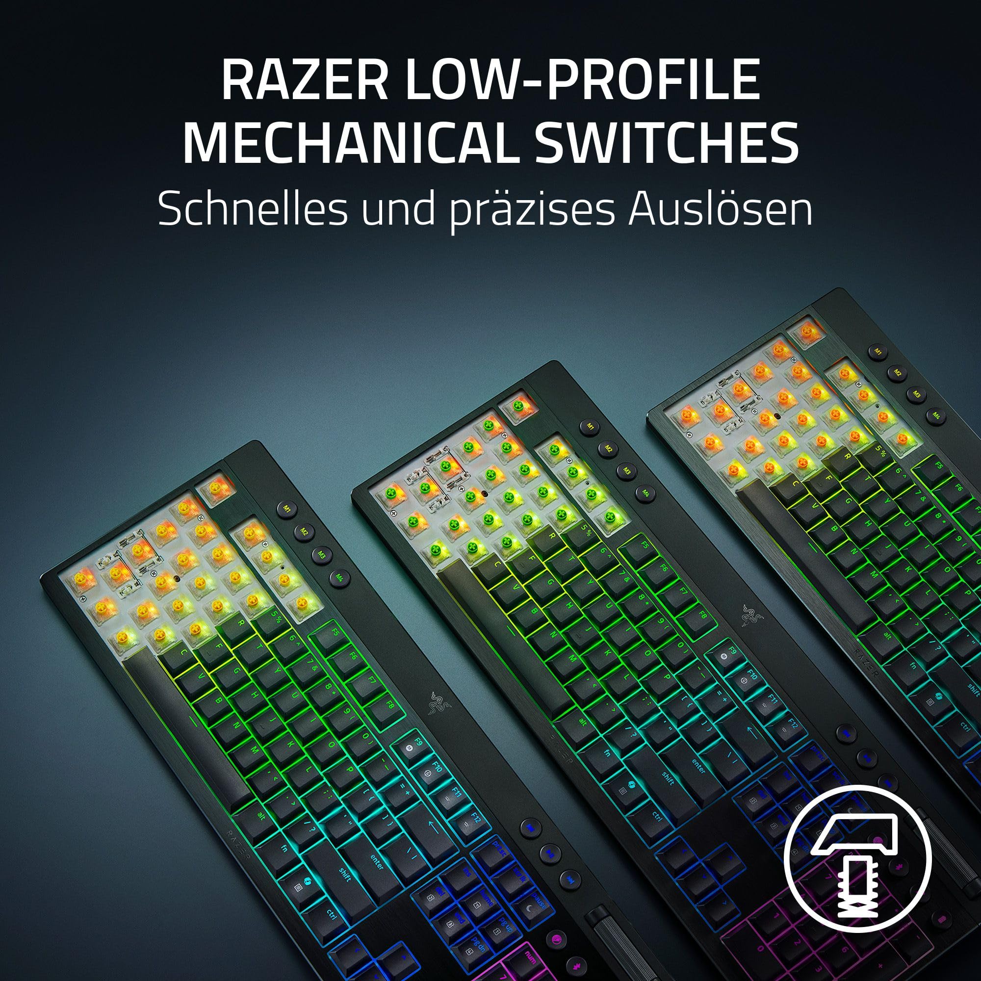 Razer BlackWidow V4 Low-Profile HyperSpeed -  mechanische Gaming-Tastatur