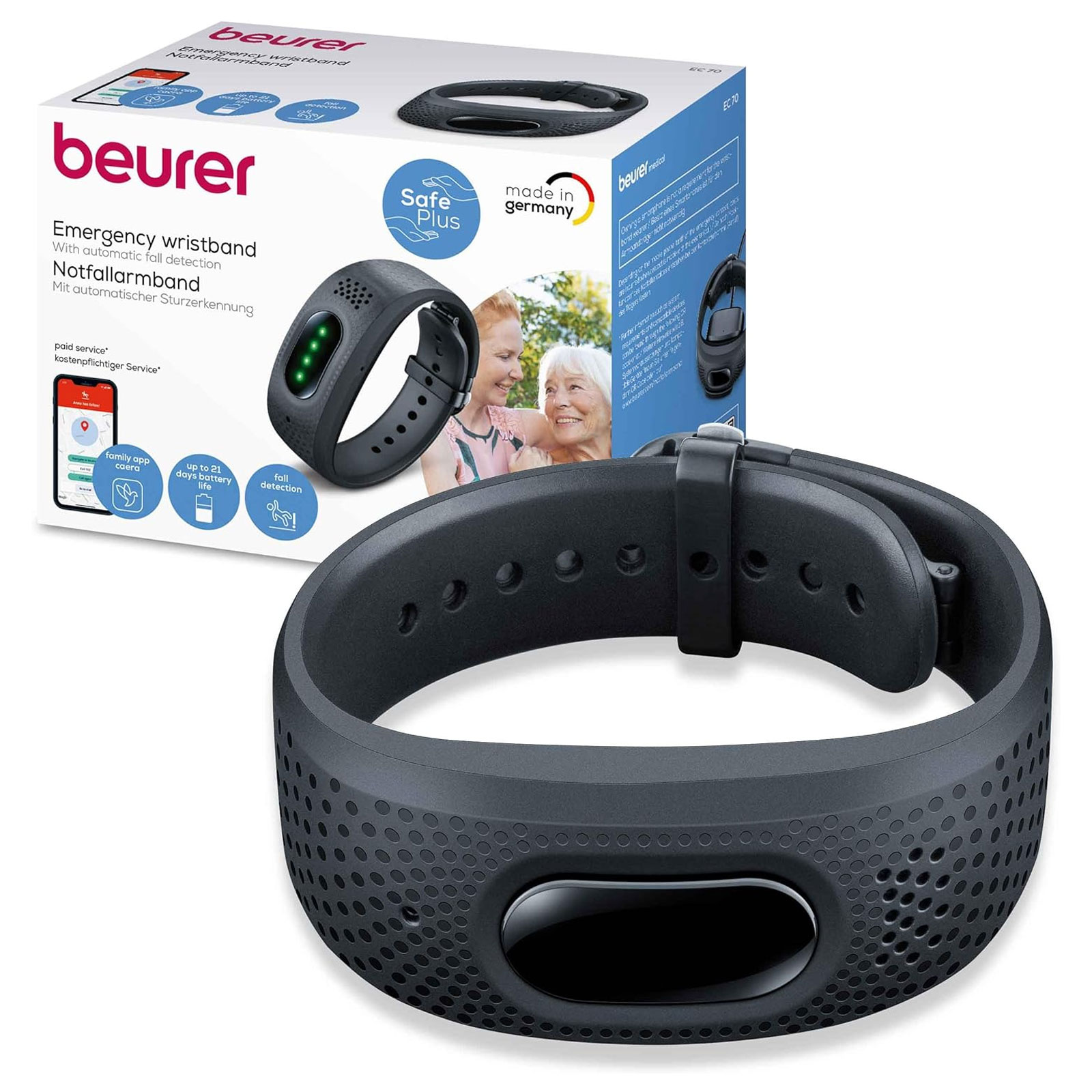 Beurer Notfallarmband EC 70 SafePlus,