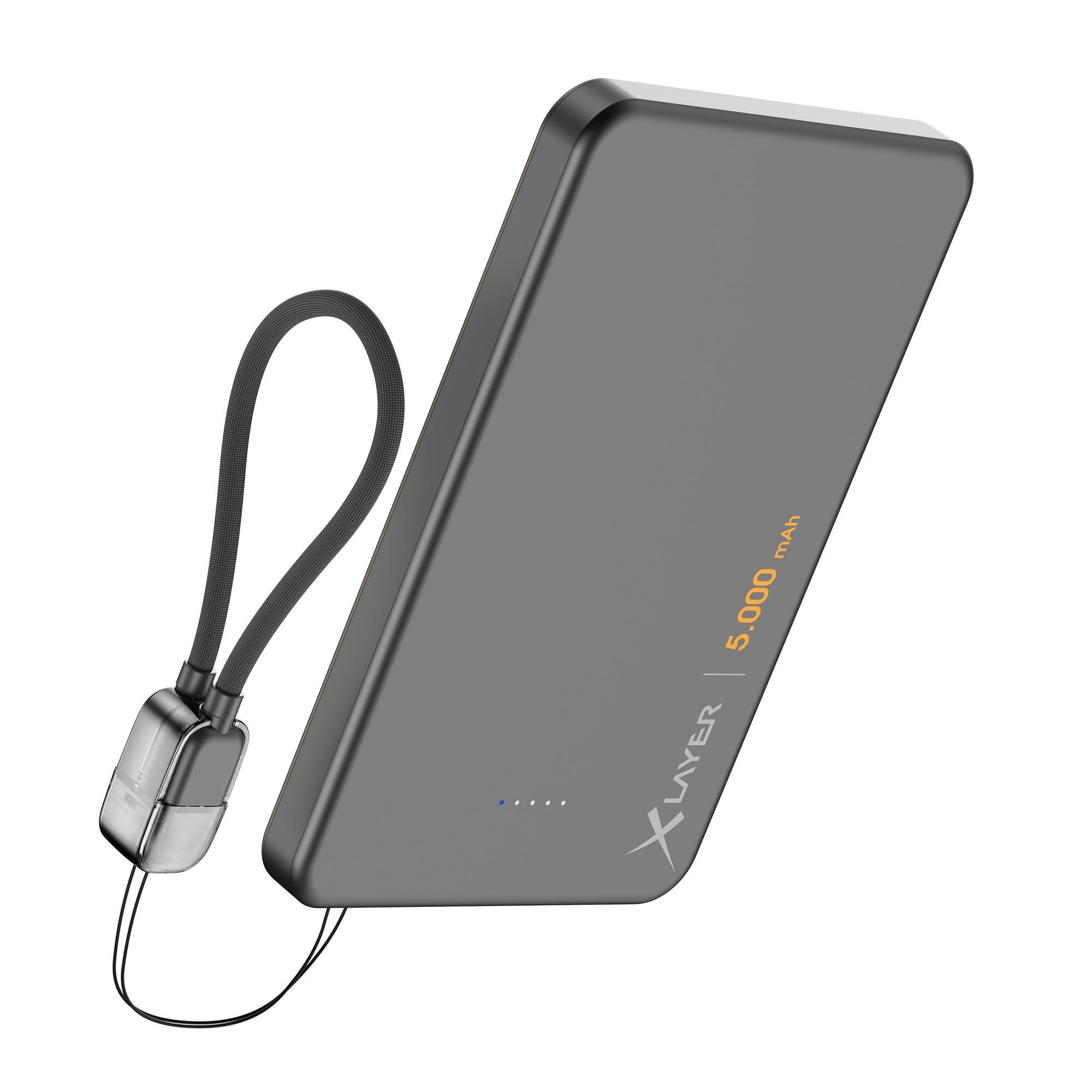 XLayer MagFix Pro Powerbank Ultra Slim 10.000 mAh schwarz