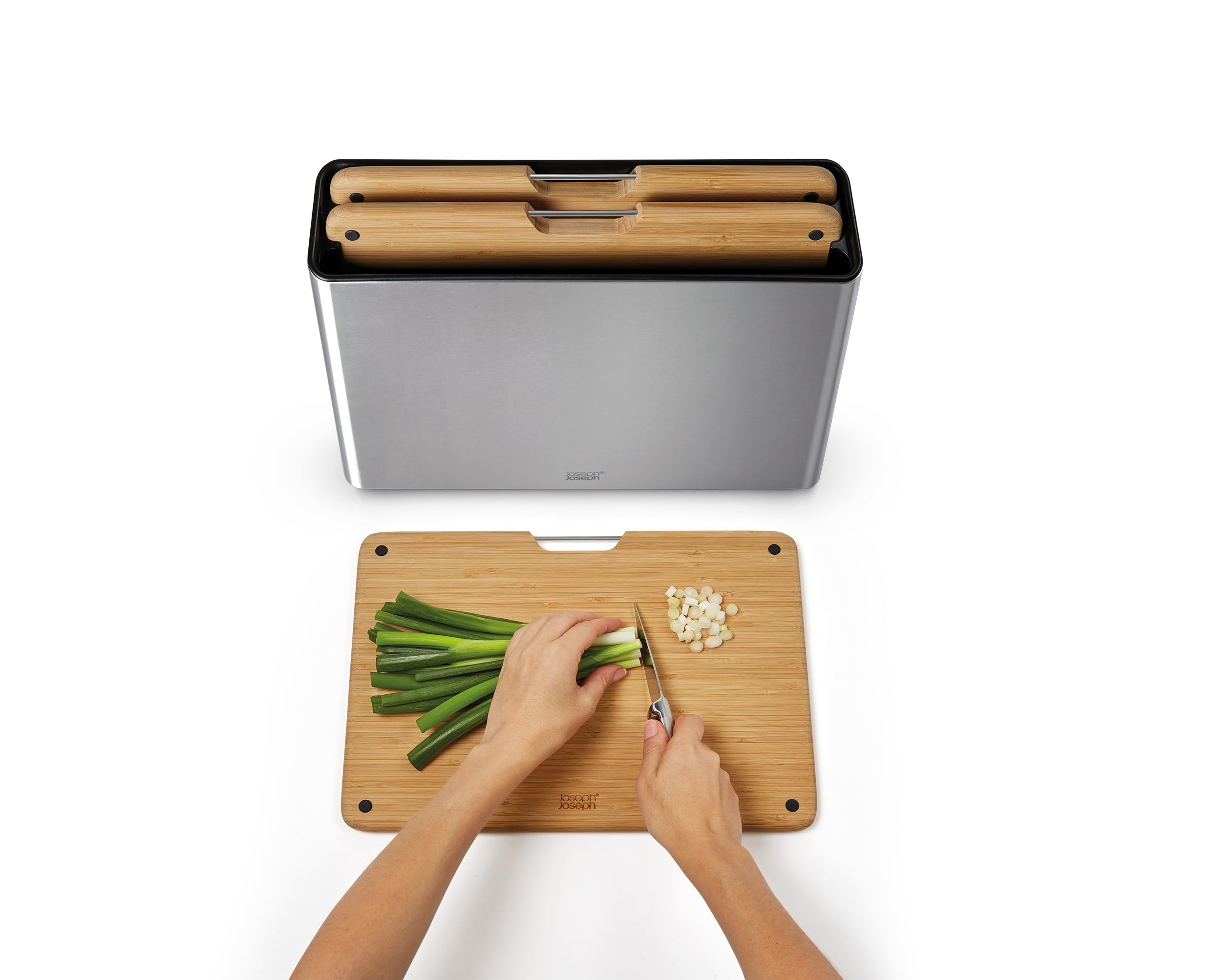Joseph Joseph Folio Prämie Schneidebrett-Set mit Aufbewahrungsbox