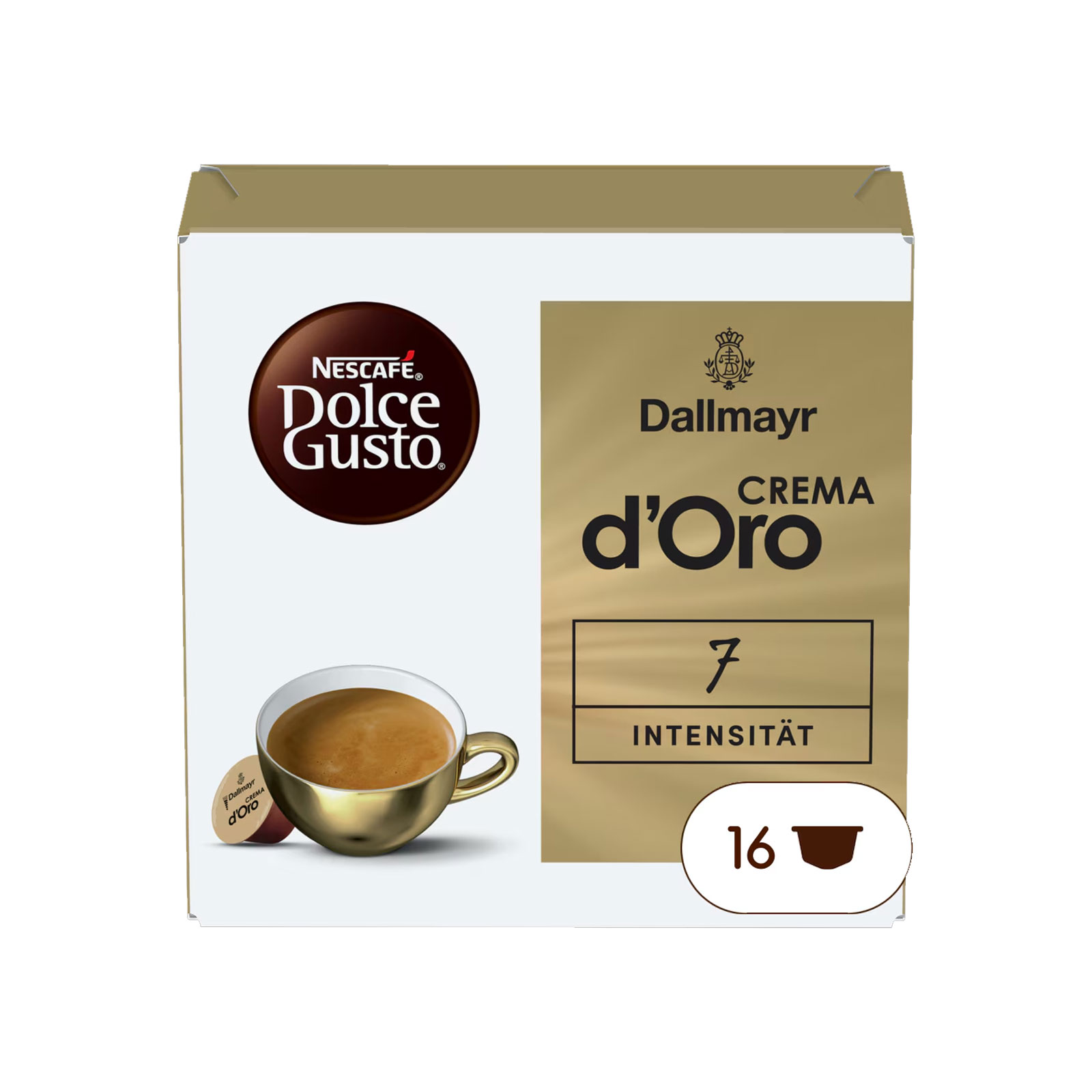 NESCAFÉ DOLCE GUSTO Topseller 6er Pack, Dallmayr Crema d´Oro (5x16 Kapseln) + Cappuccino (1x16 Kapseln)

