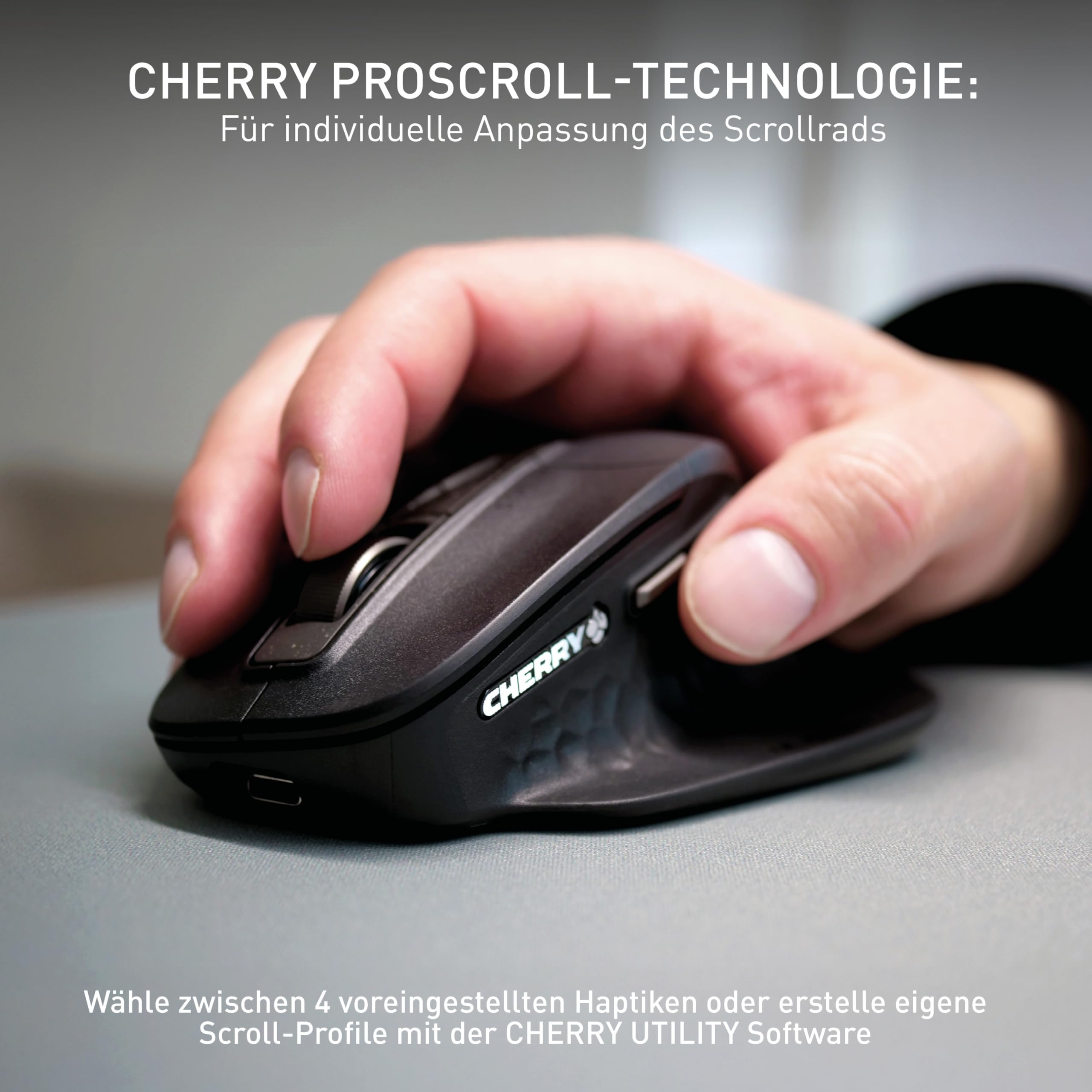 CHERRY Stream Desktop Ultimate, Kabelloses Multi-Device Tastatur-Maus-Set