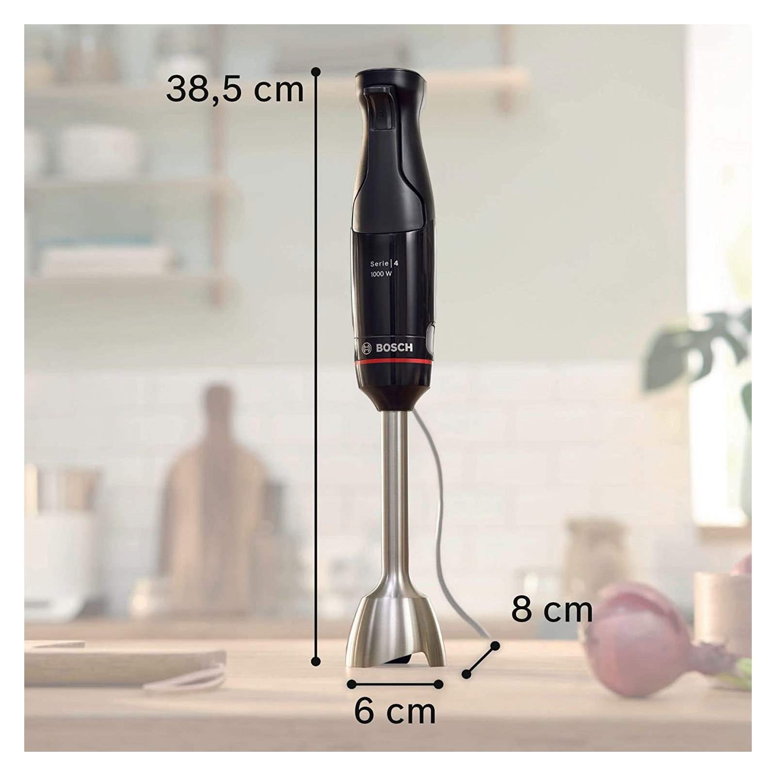 Bosch MSM4B620 Serie 4, Stabmixer, ErgoMaster, 1000 W, Schwarz, anthrazit Bosch MSM4B620 Serie 4, Stabmixer, ErgoMaster, 1000 W, Schwarz, anthrazit