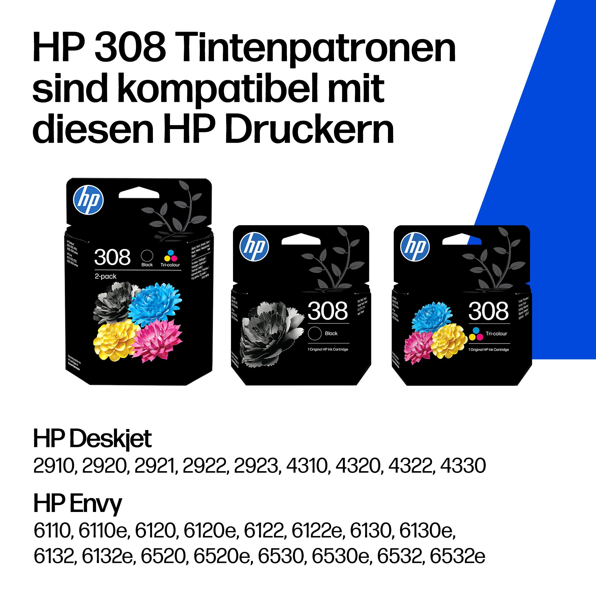 HP 308 Schwarz Original Druckerpatrone