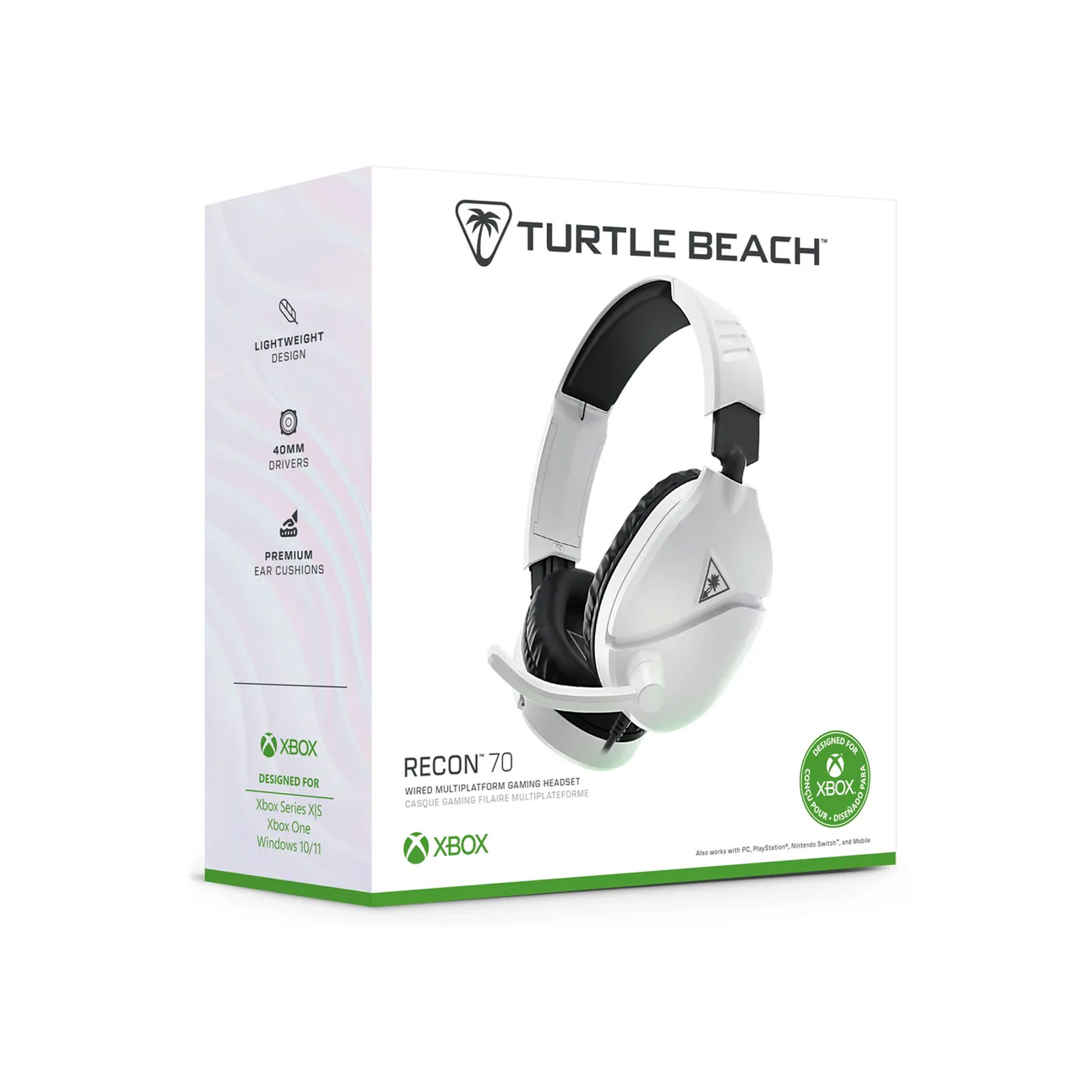 Turtle Beach Recon 70 Gaming-Headset für Xbox, Schwarz (PS5, PS4, Xbox Series X|S, Xbox One, Nintendo Switch, PC)