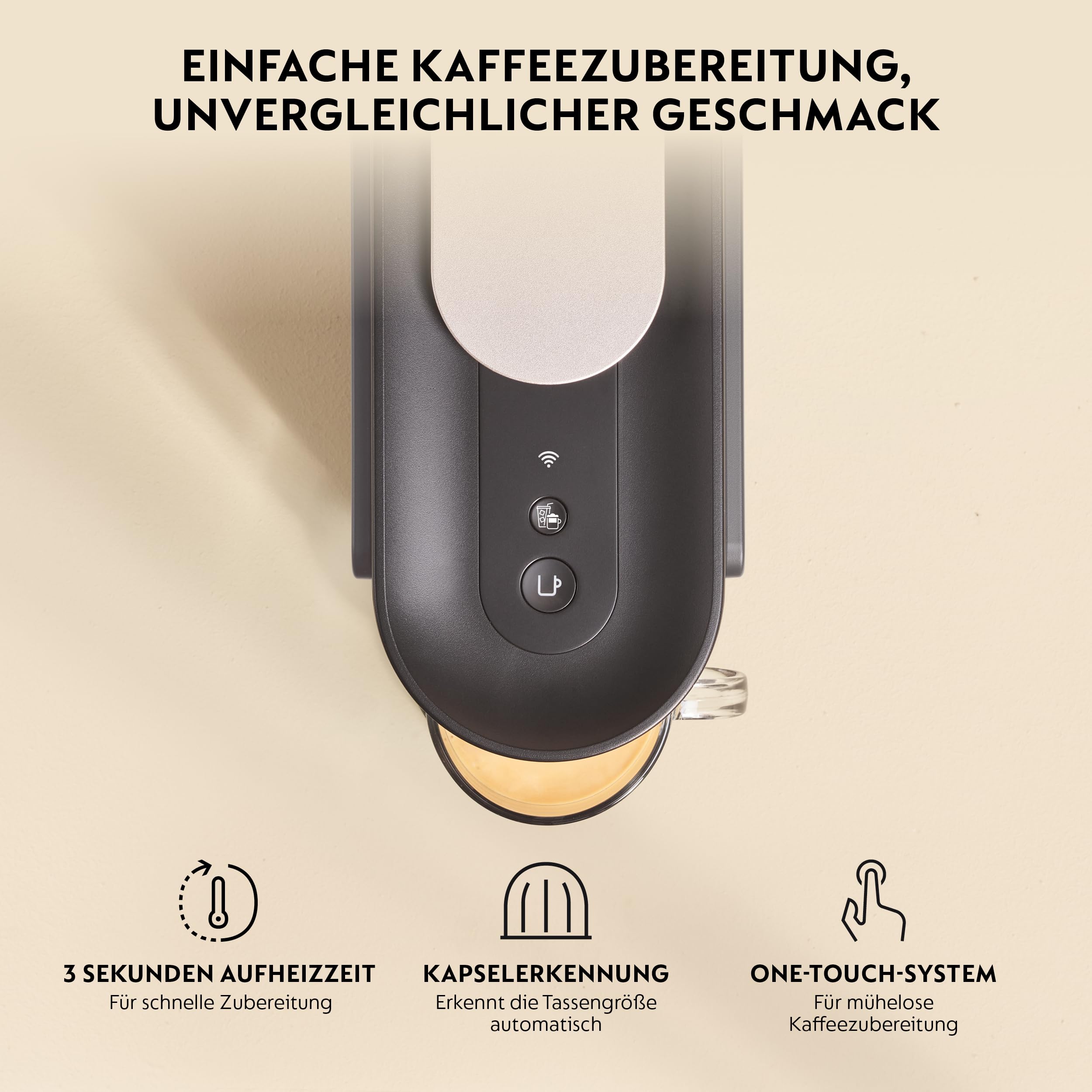 Nespresso  DeLonghi Vertuo Up ENV200.GY inkl. Aeroccino 3 Milchaufschäumer