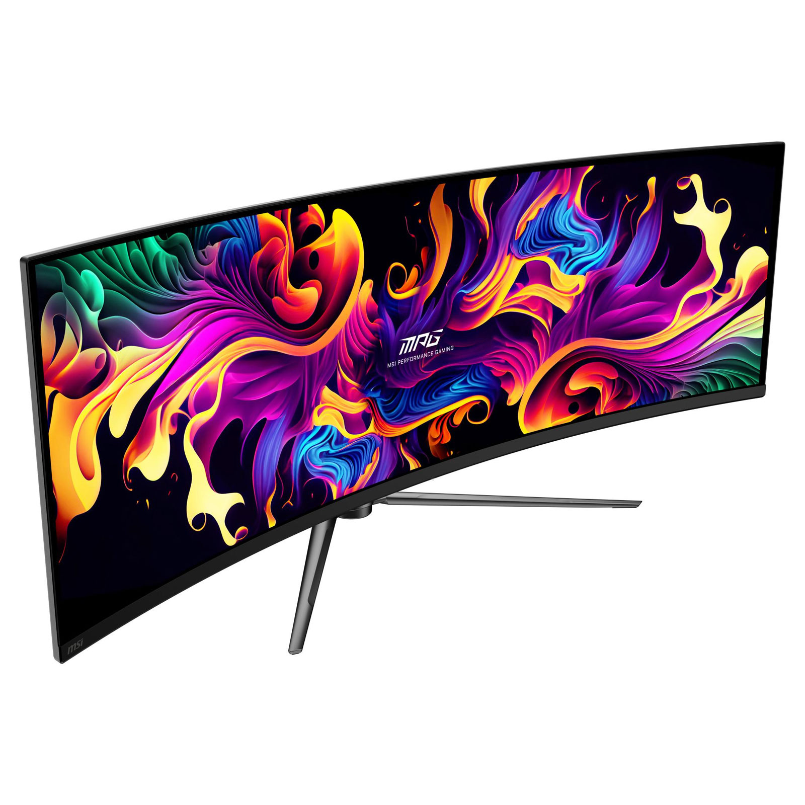 MSI Gaming-Monitor MPG 491CQPDE, Schwarz, 49 Zoll, DQHD, OLED, Curved, 144 Hz, 0,03 ms (USB-Hub, HDMI, DisplayPort, höhenverstellbar, neigbar, schwenkbar, VESA Adaptive Sync)