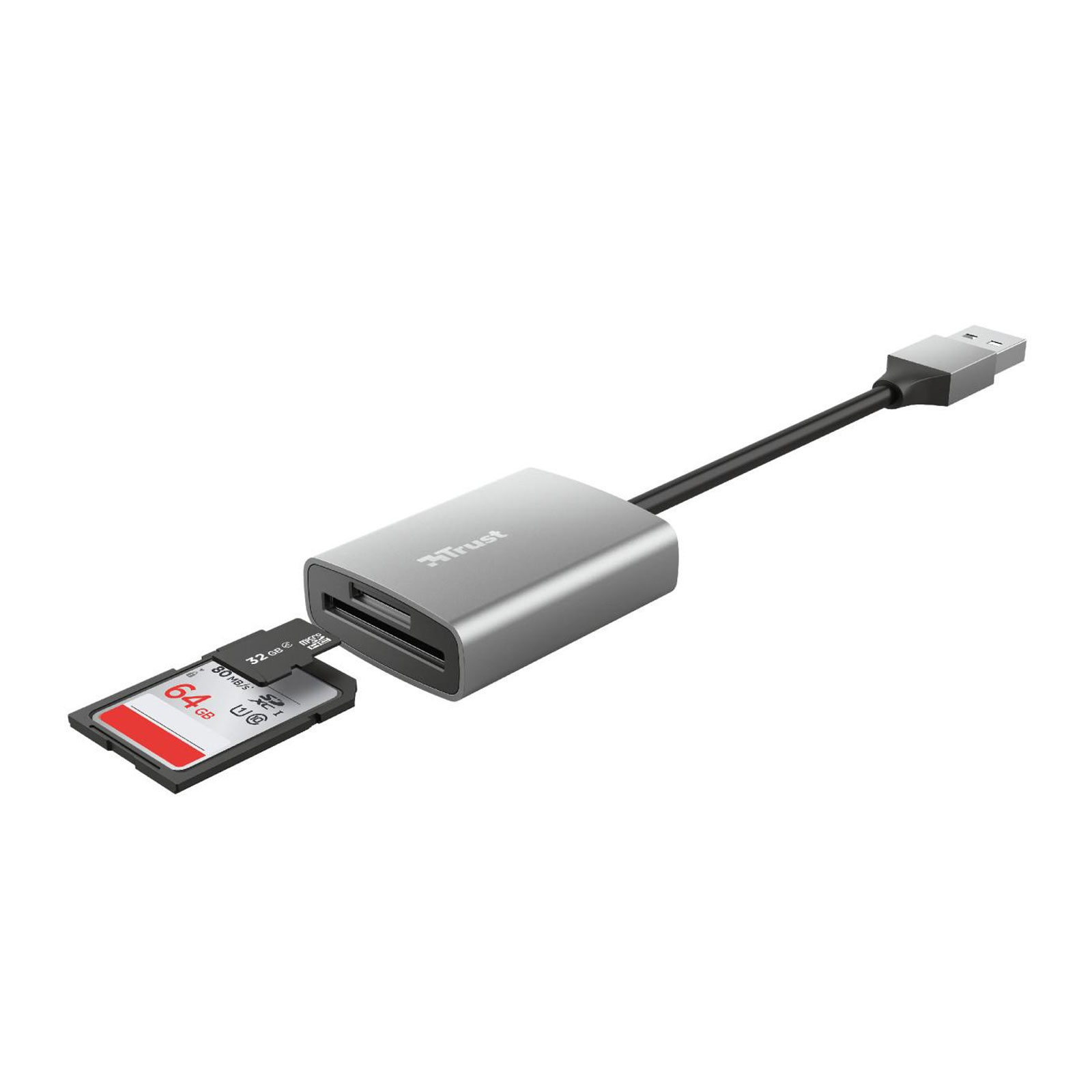 Trust Dalyx Kartenlesegerät USB-Anschluss 3.2 Gen. 1 mit Anschlusstyp A