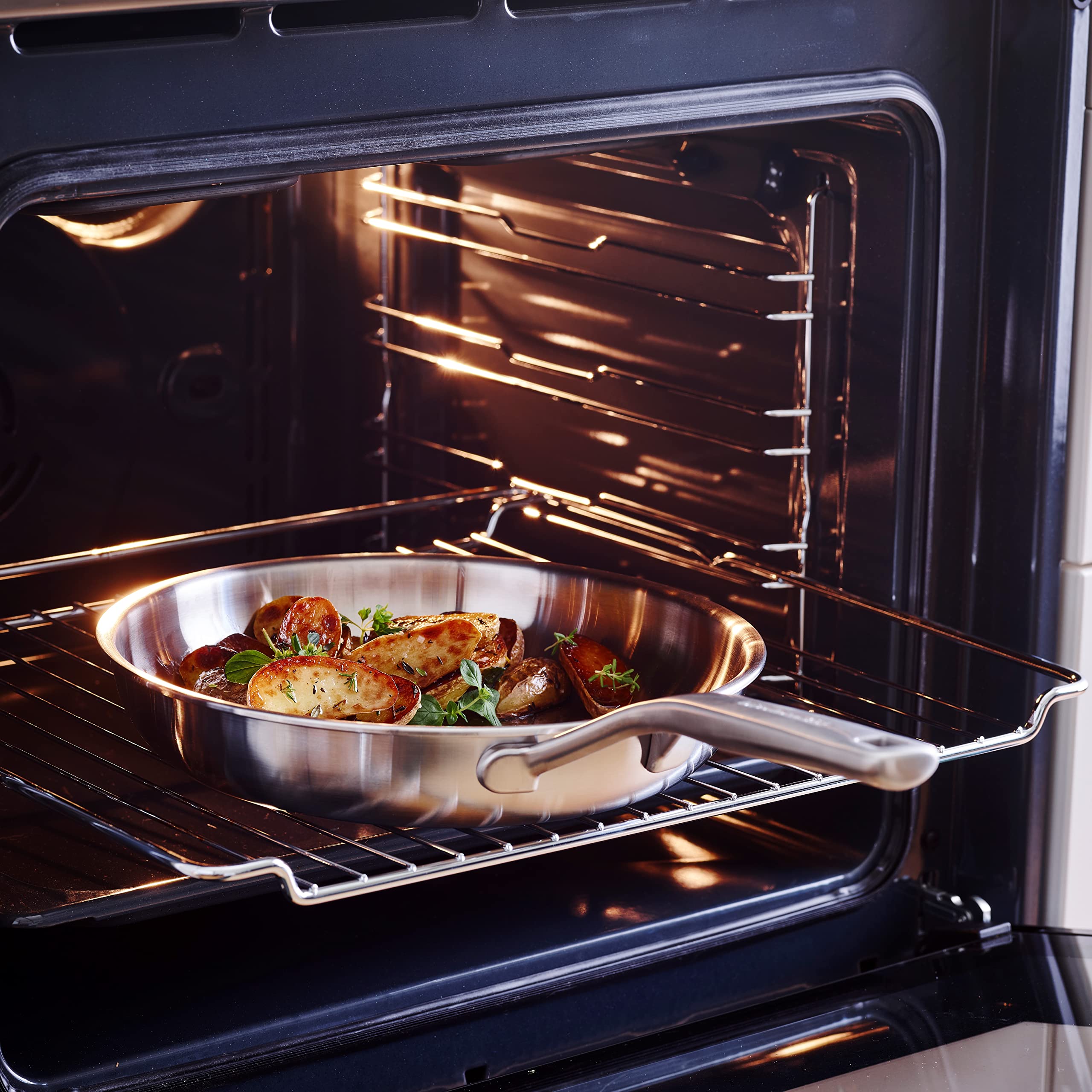 KitchenAid CC006024-001 Chef's Pfanne Kasserolle 22 cm - 3.1L 22cm Edelstahl