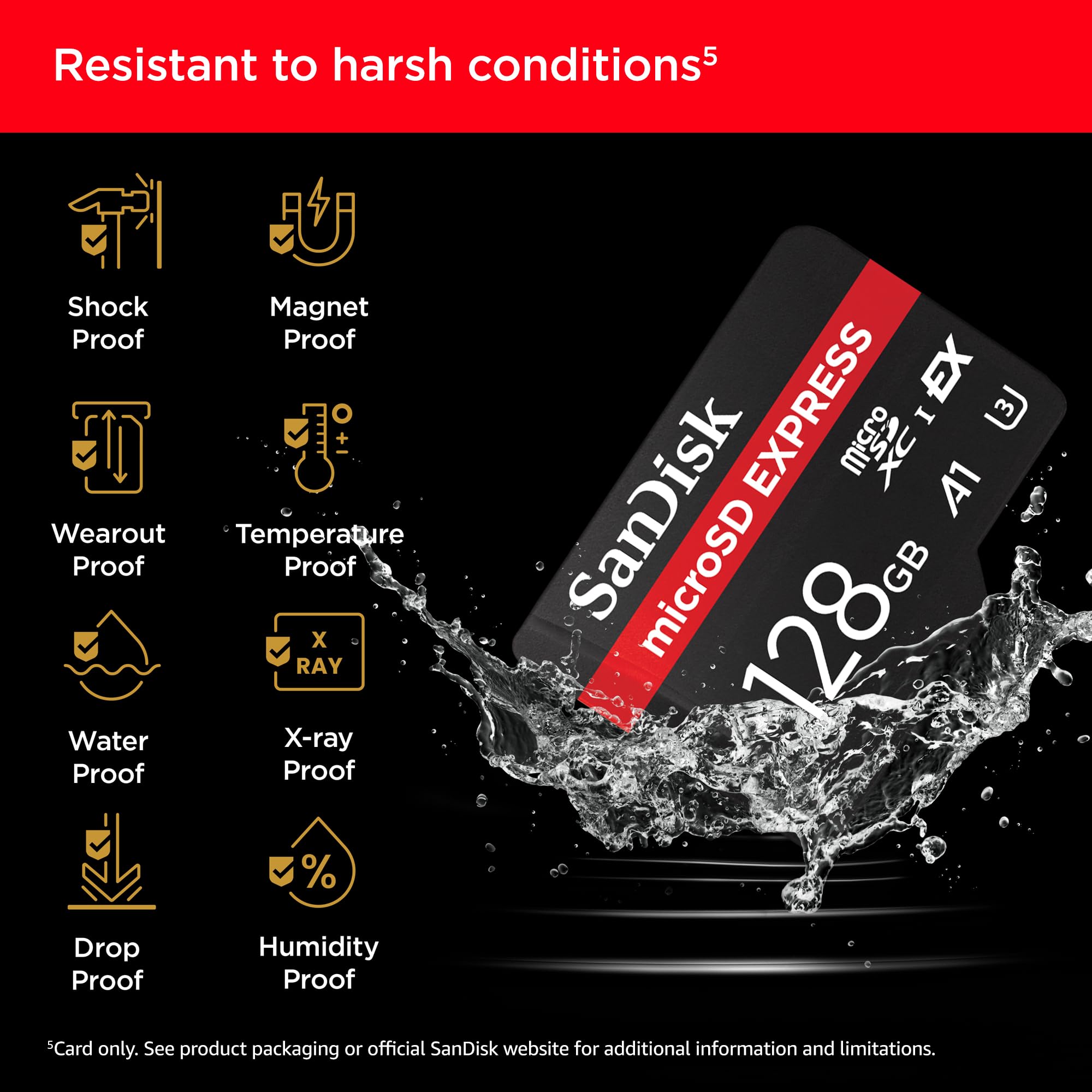 SanDisk microSD Express Speicherkarte 128 GB