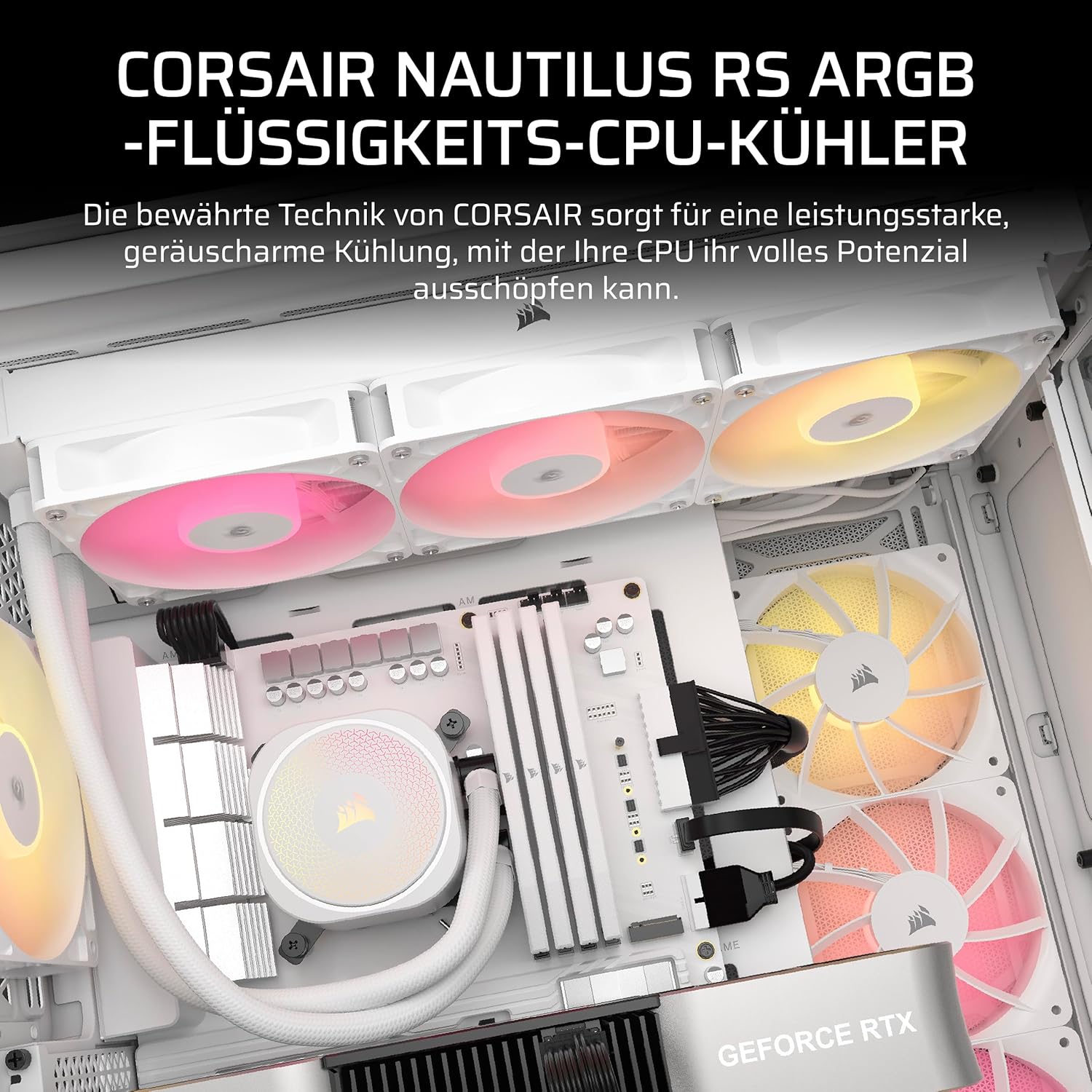 Corsair Nautilus 360 RS ARGB CPU-Flüssigkeitskühler – 360mm AIO