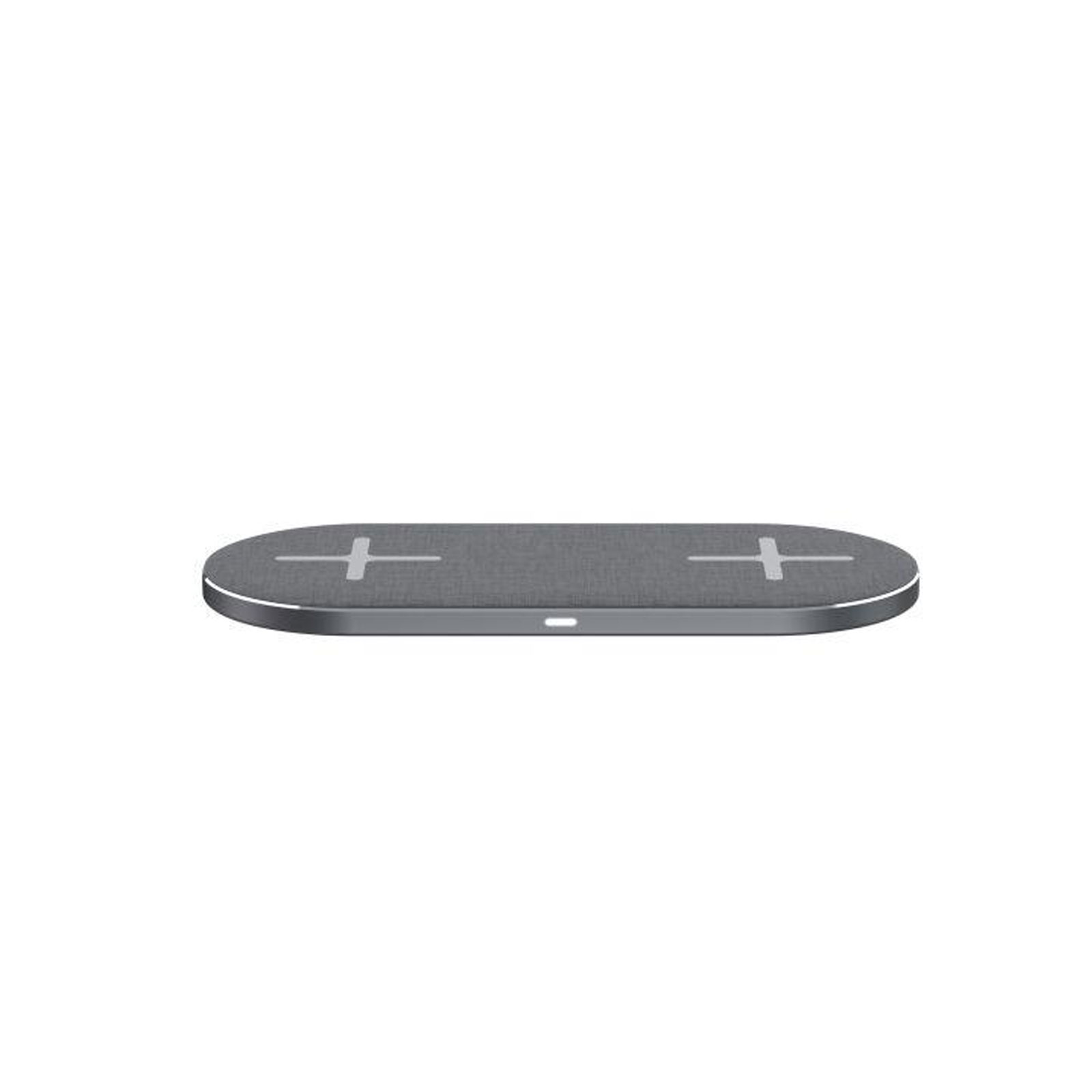 XLayer Ladestation Wireless Charging Pad 10 Watt Double Qi-zertifiziert Space Grey