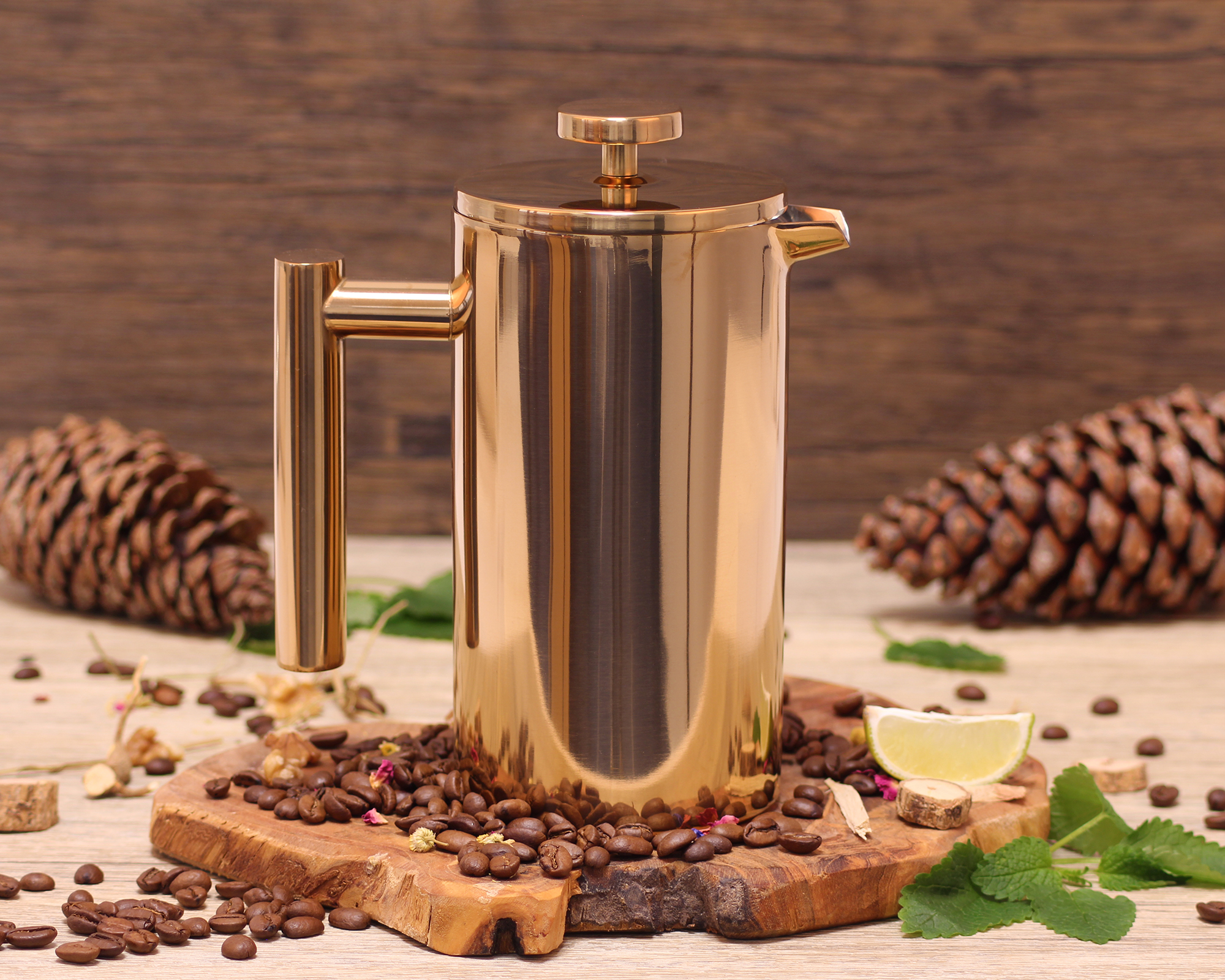 ECHTWERK  French Press aus Edelstahl, 800 ml 