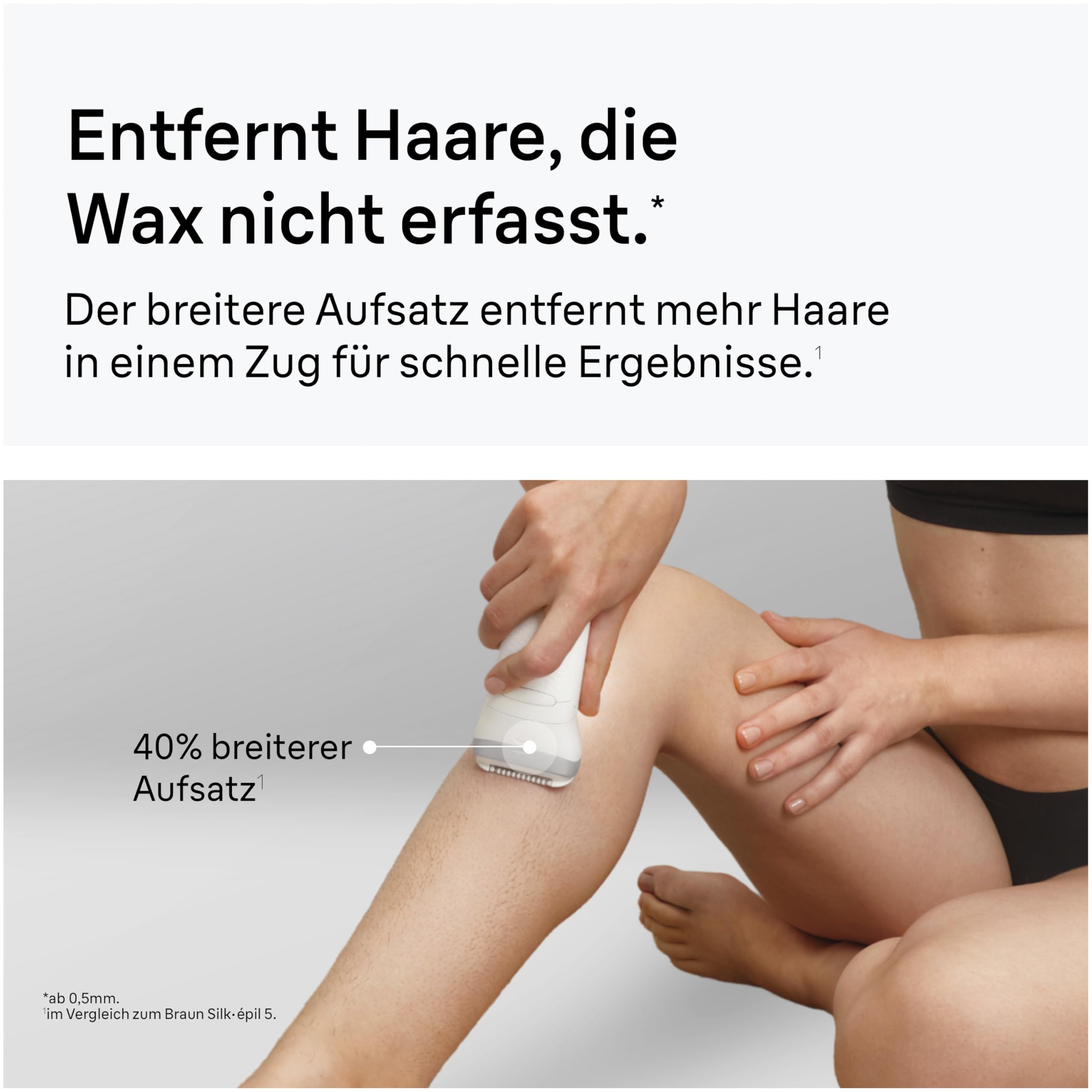 Braun Silk·épil 7, Epilierer Damen mit Breitem Kopf