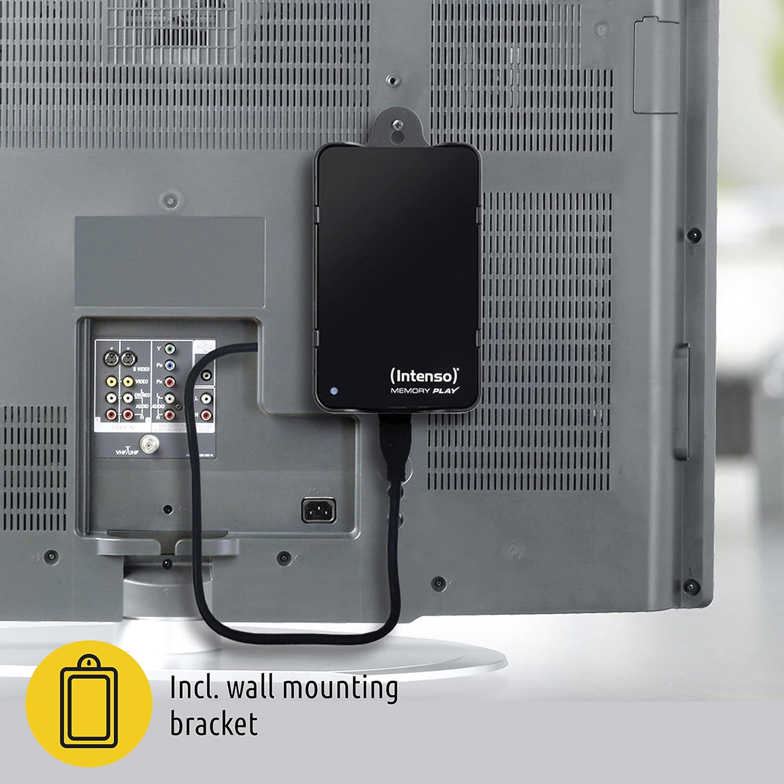 INTENSO Memory Play 2,5 Zoll 2TB inkl. TV-Halterung Externe HDD-Festplatte (USB 3.0) INTENSO Memory Play 2,5 Zoll 2TB inkl. TV-Halterung Externe HDD-Festplatte (USB 3.0)