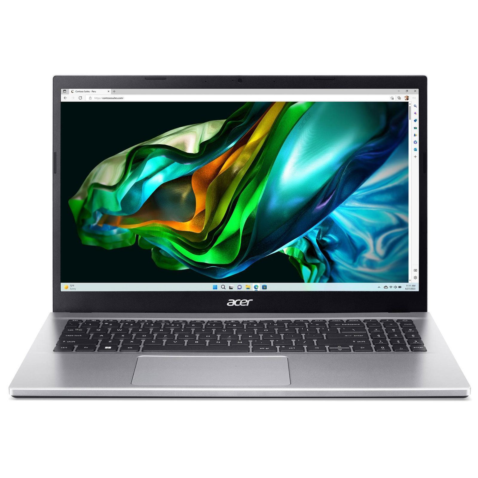 ACER Aspire 3 (A315-44P-R636), Silber, 15,6 Zoll, Full-HD, IPS, AMD Ryzen 7 5700U, 8 GB, 512 GB NVMe SSD