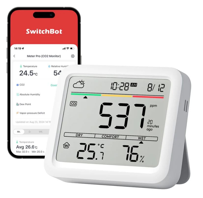 SwitchBot Meter Pro CO2 - Messgerät Smarte Wetterstation