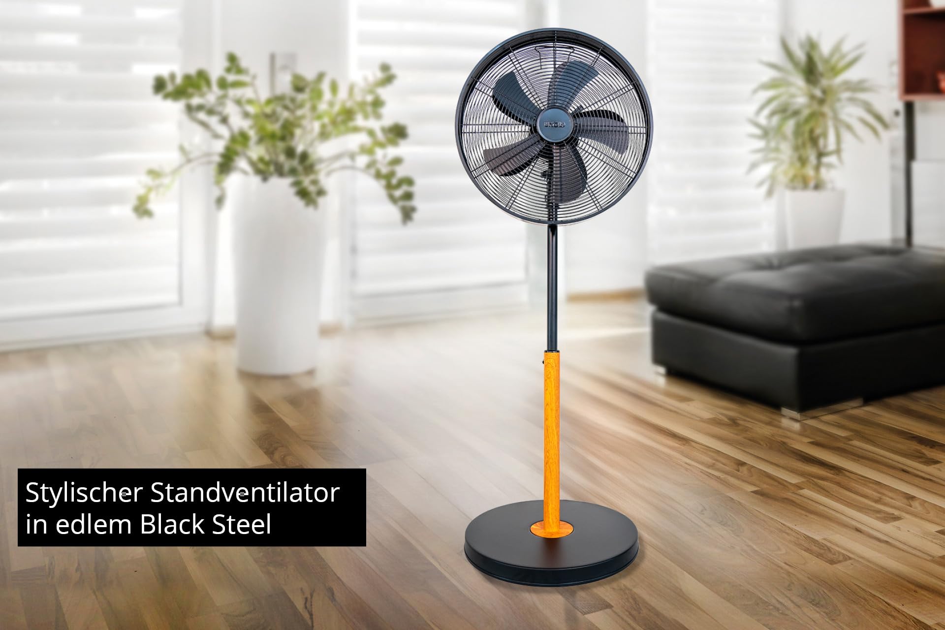 Unold 86725 Standventilator Black Steel