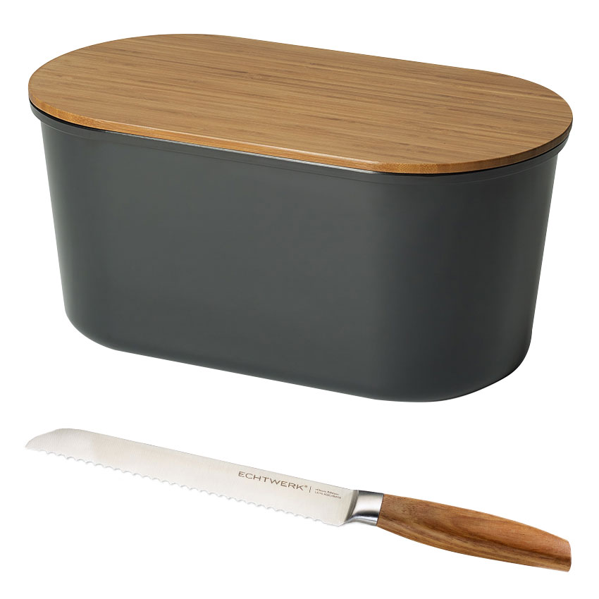 Echtwerk Brotbox Fresh + Echtwerk Brotmesser "Classic Edition"