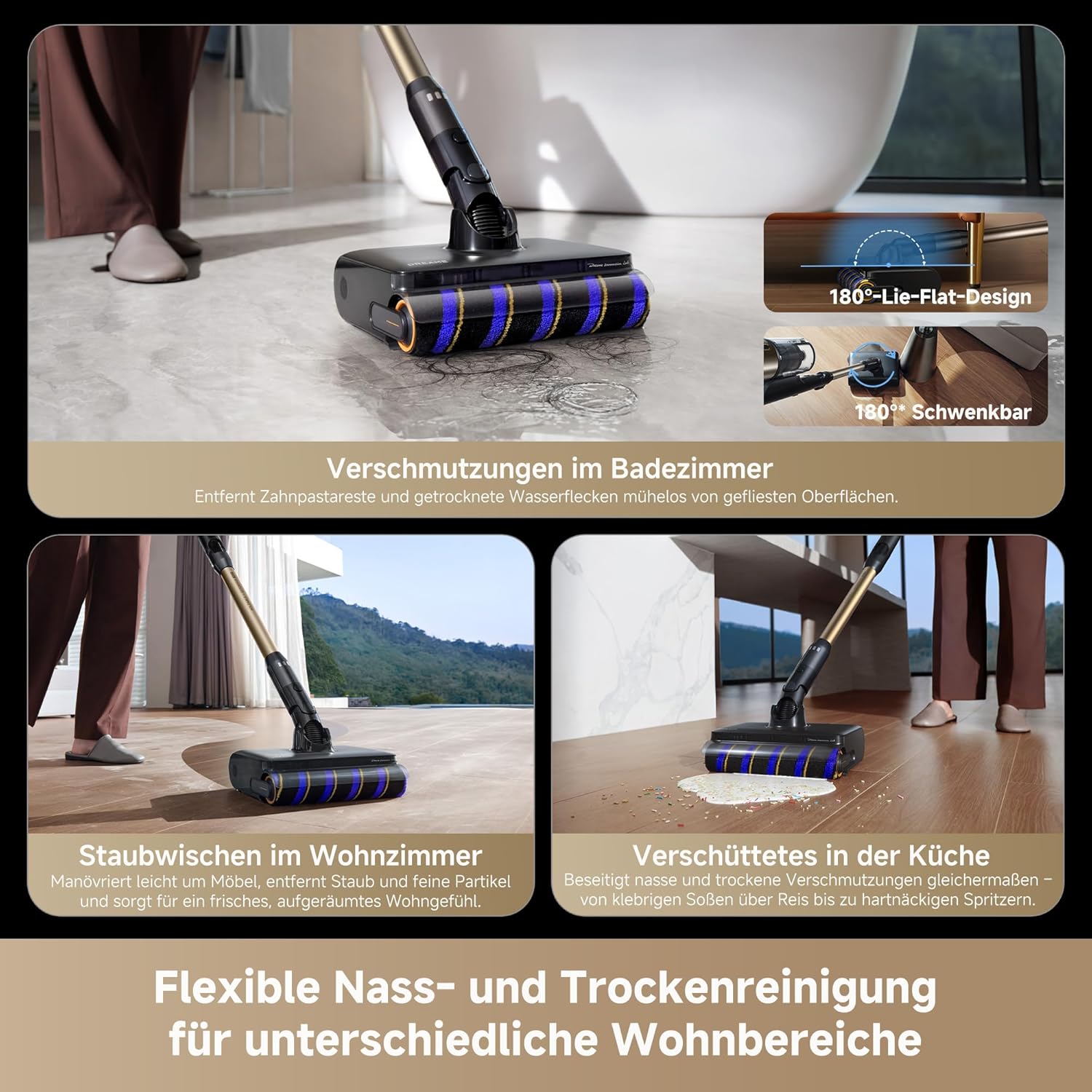 dreame Z30 Pro Aqua Akku Staubsauger Sauger Stielsauger Nass-und Trockensauger