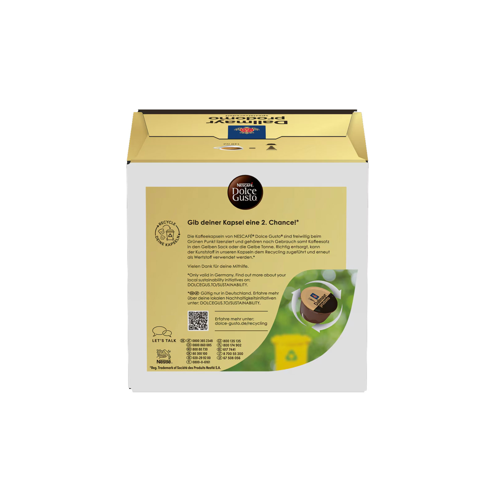 NESCAFÉ DOLCE GUSTO Topseller 6er Pack, Grande (3x16 Kapseln) + Dallmayr prodomo (3x16 Kapseln)

