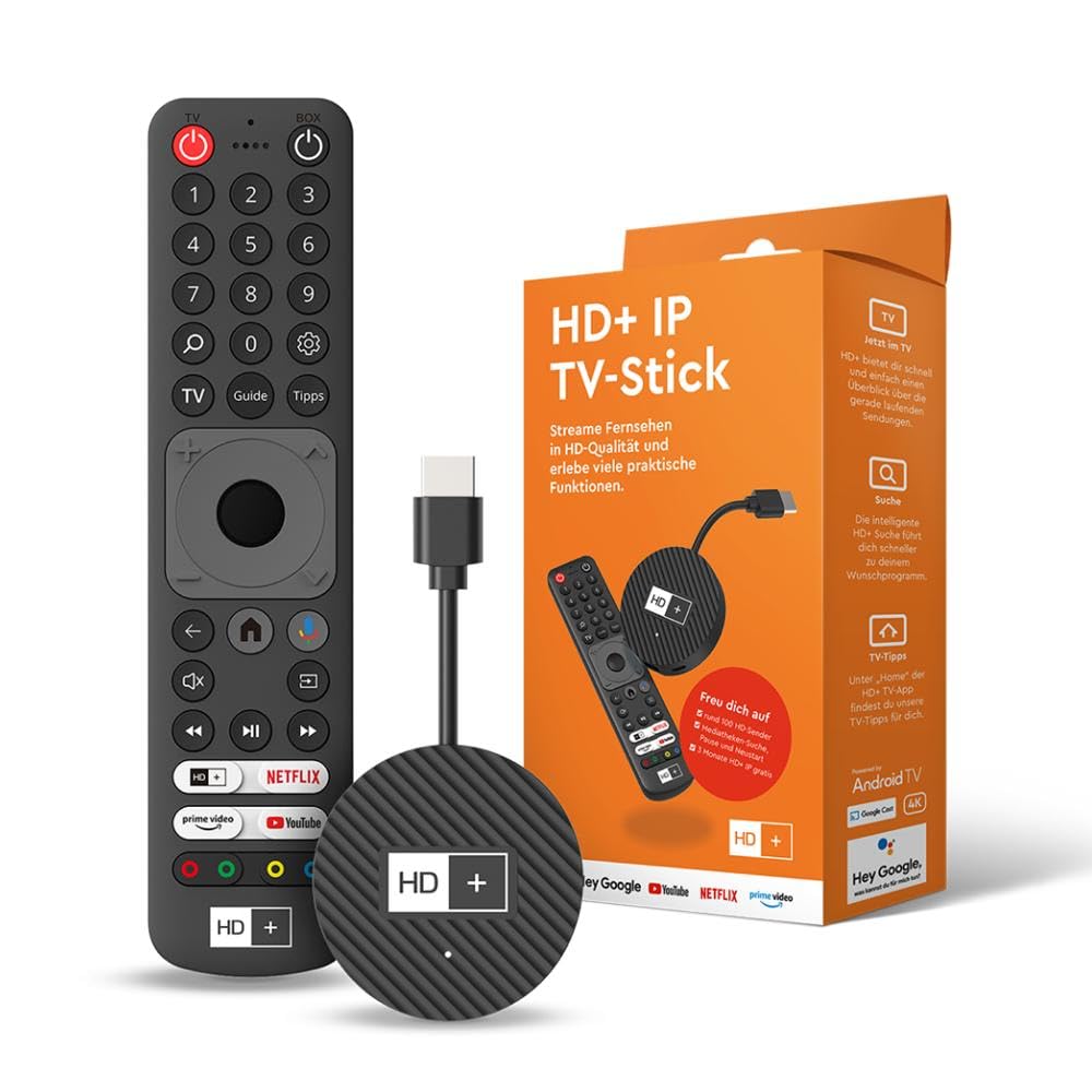 HD+ IP TV-Stick – Der TV-Stick, der Immer direkt mit Live-Fernsehen startet