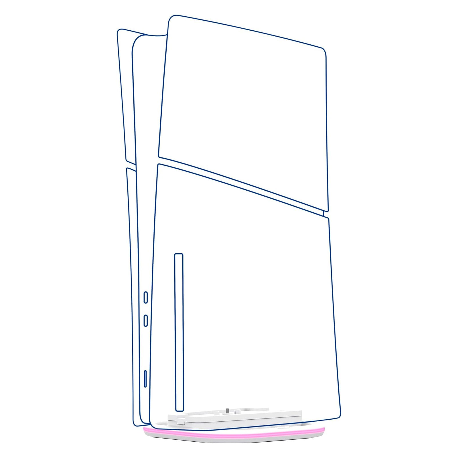 Trust GXT 229 Vertikaler LED-Ständer für PS5, Weiß, Standardlieferumfang des Herstellers, Bedienungsanleitung