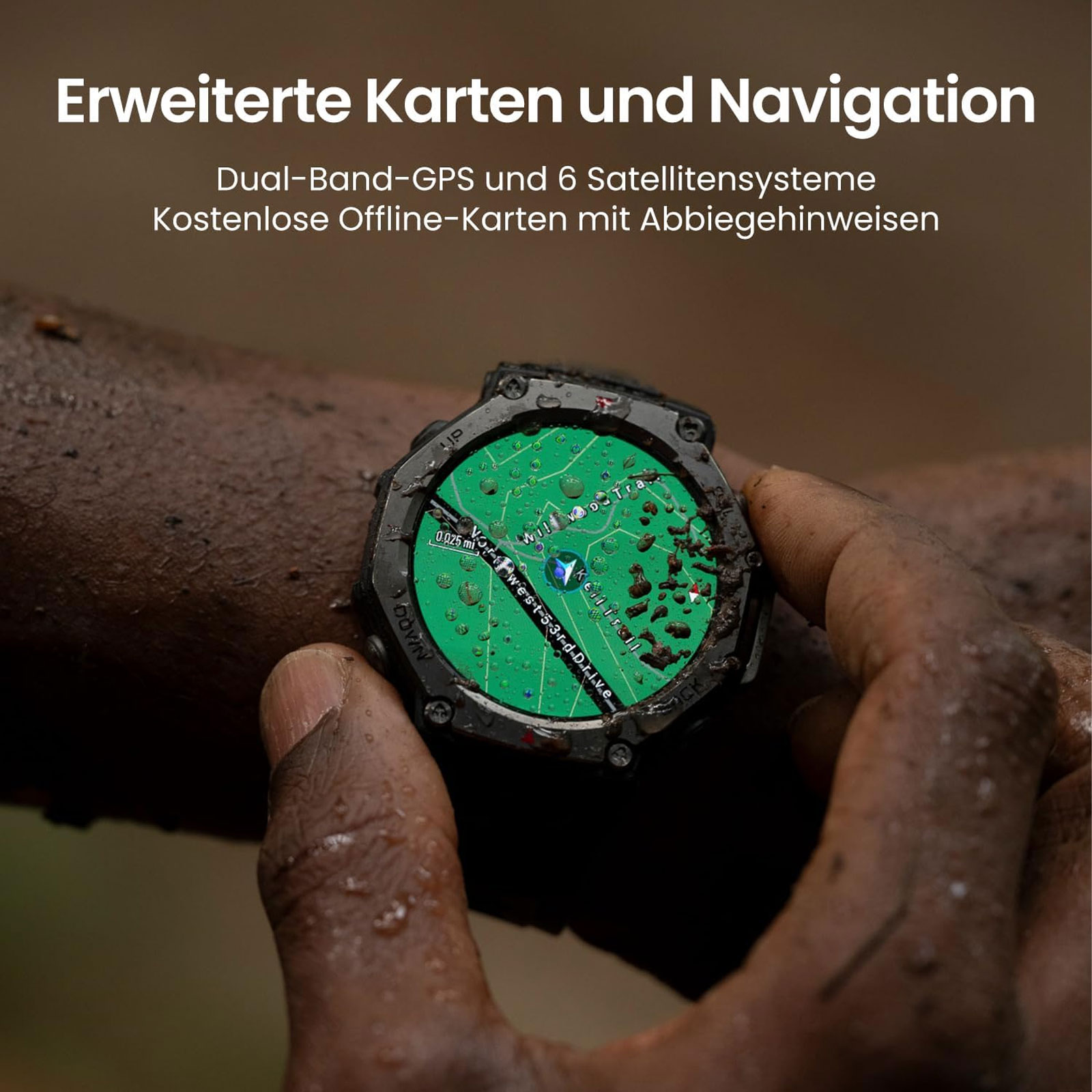 Amazfit T-Rex 3, Onyx Black Smartwatch (Herzfrequenzmessung, Schrittzähler) Amazfit T-Rex 3, Onyx Black Smartwatch (Herzfrequenzmessung, Schrittzähler)