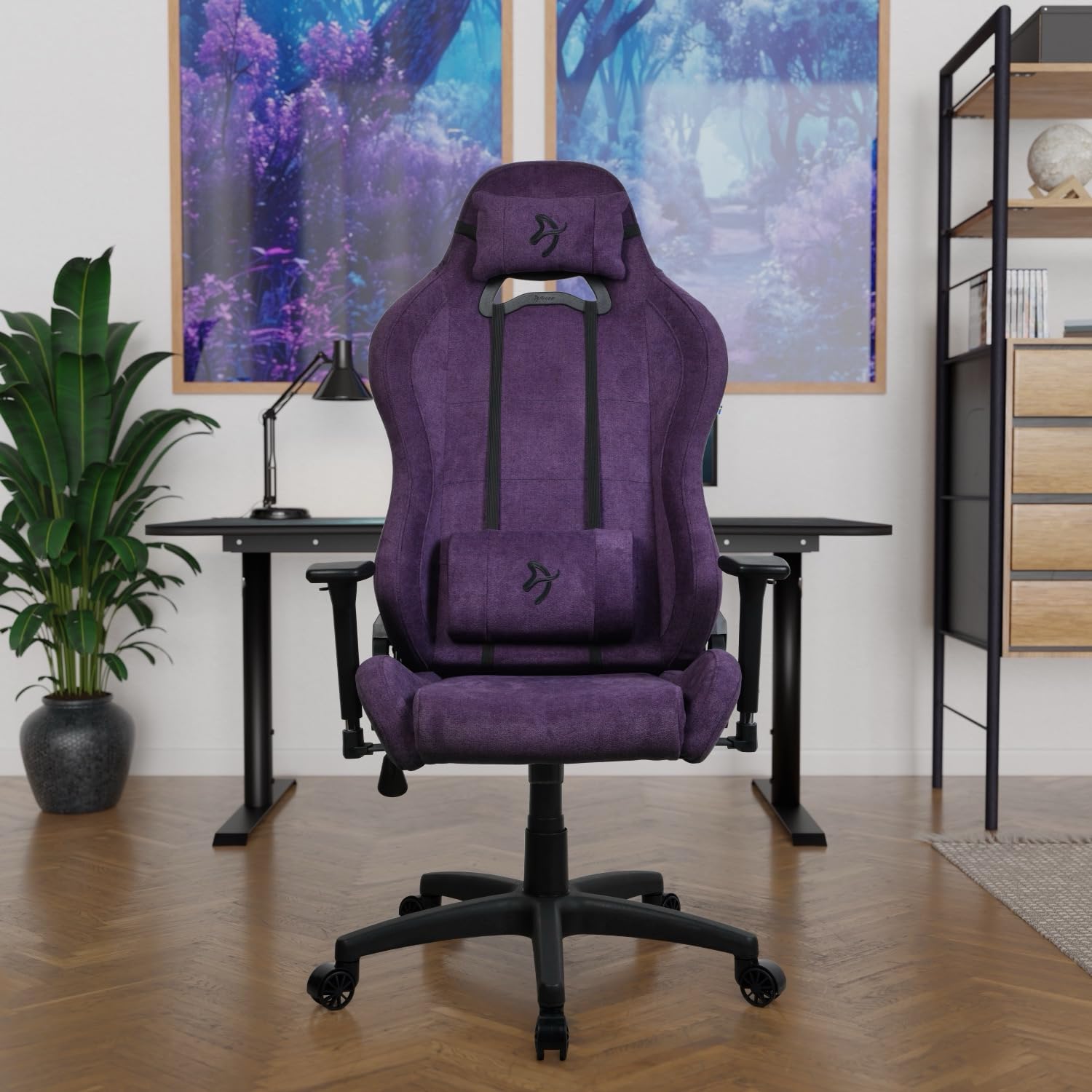 Arozzi Torretta Soft Fabric Gaming-Stuhl, Lila