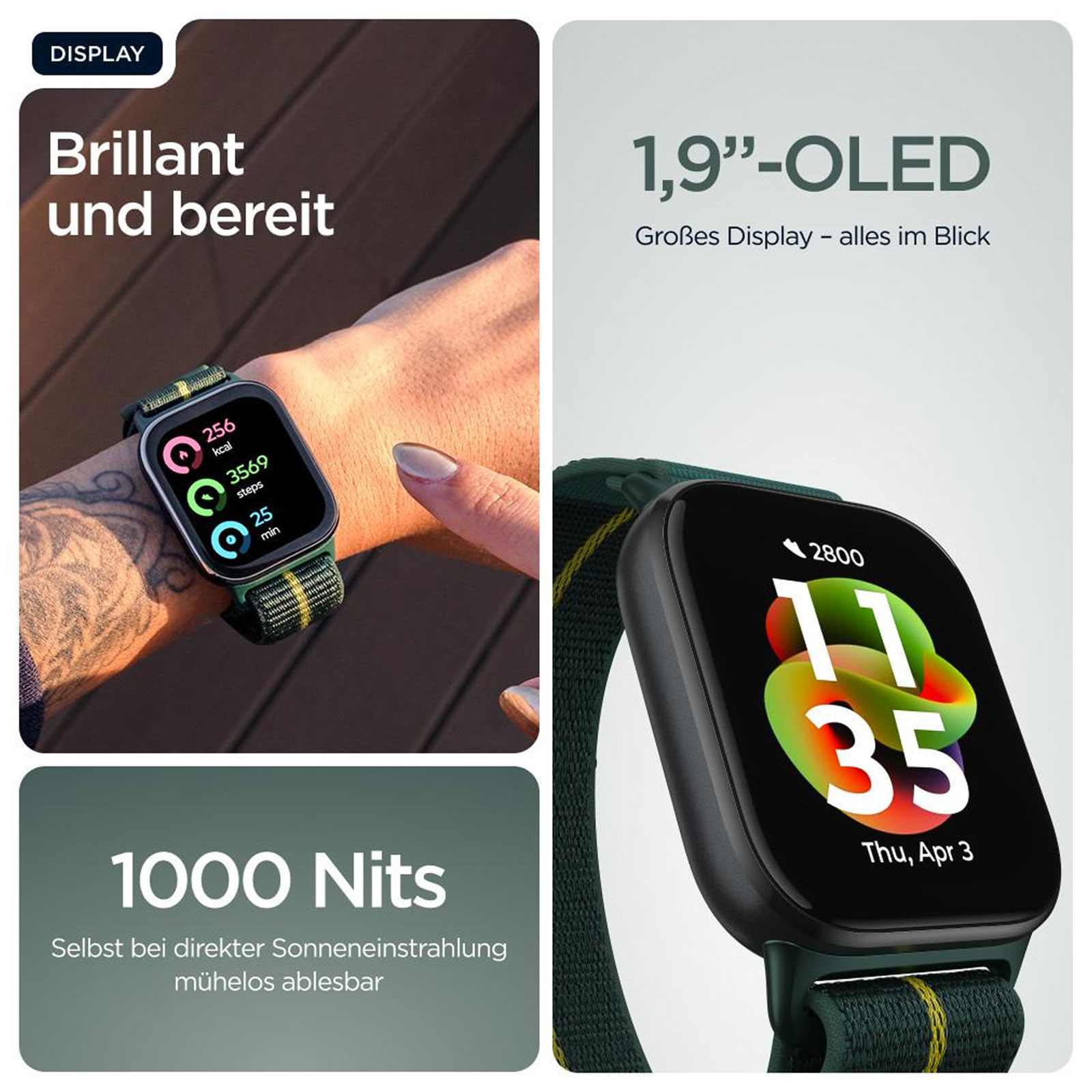 MOT WATCH FIT - TREKKING GREEN