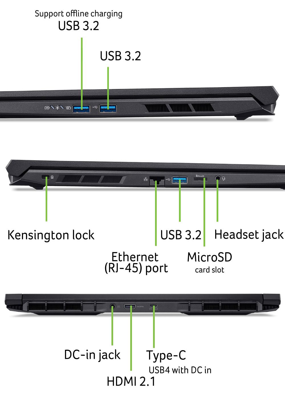 Acer Nitro V 16 AI (ANV16-42-R1T1) Gaming Laptop, 16"