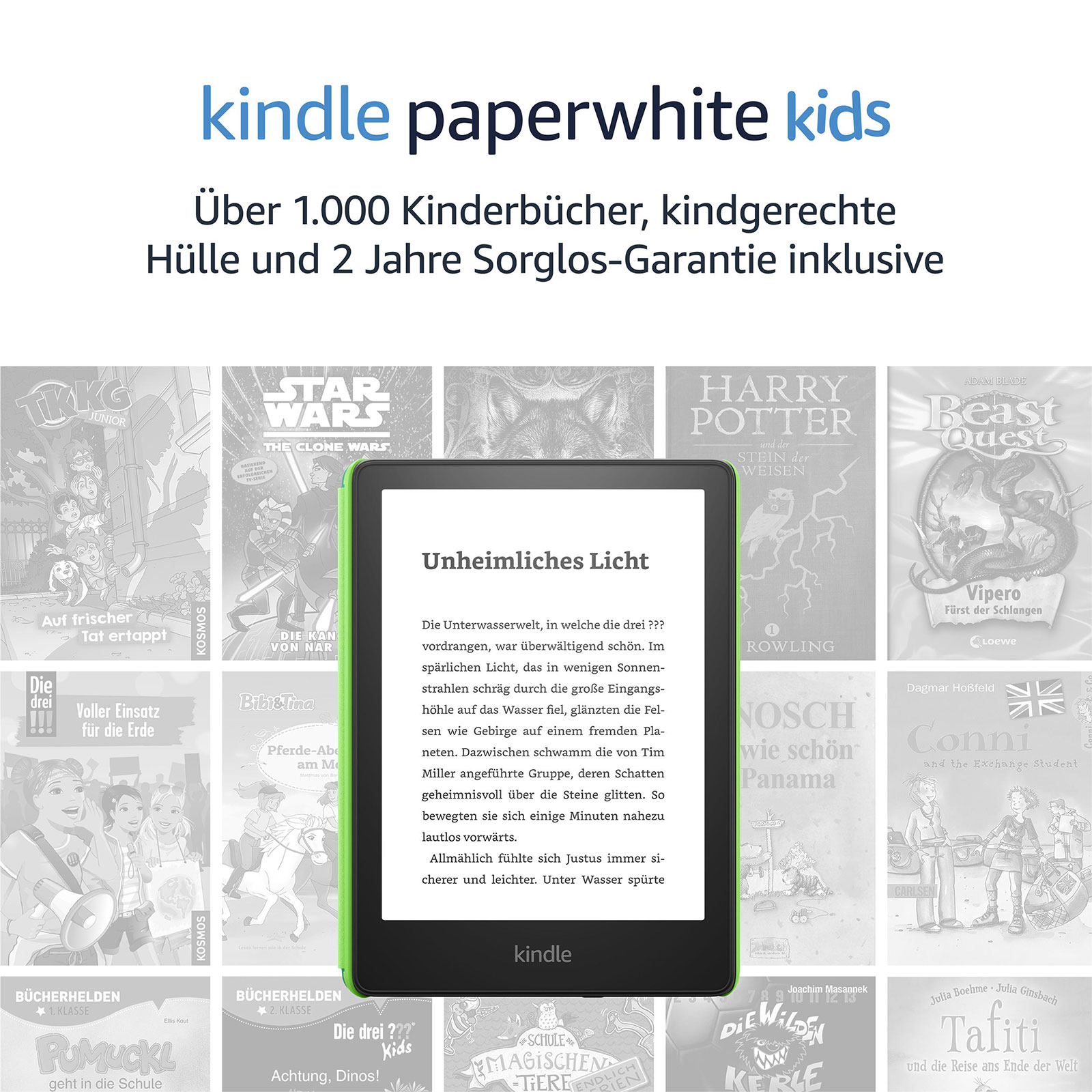 Amazon Kindle Paperwhite Kids | 16GB | Juwelenwald (6,8 Zoll, 2023)