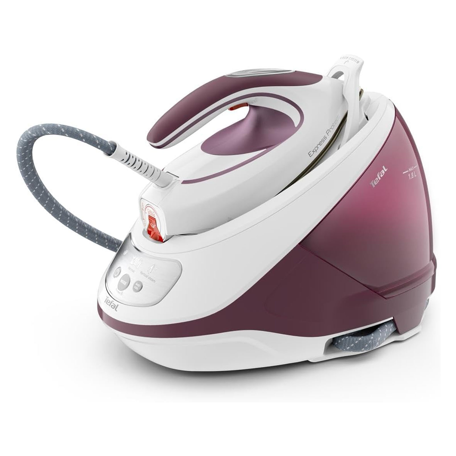 TEFAL SV9201 Express Protect Dampfbügelstation (2.800 Watt, Durilium Airglide Bügelsohle, 7,5 Bar Pumpendruck, 1,8 l Wassertank, Tropfstopp, Eco Funktion)