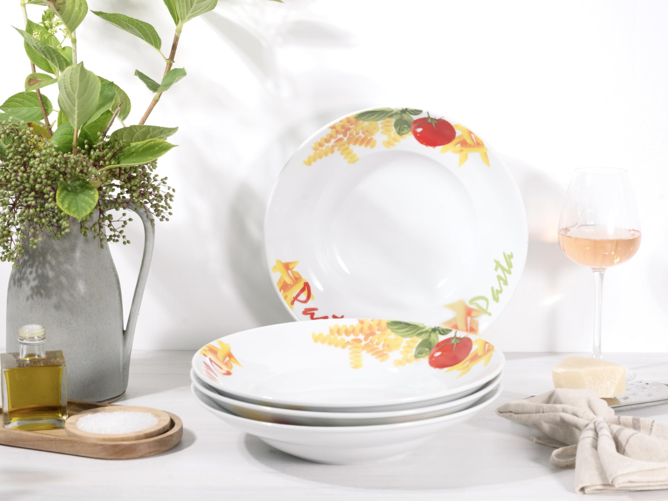 Creatable 24444 Pastateller Serie Milano Pasta 4-tlg. 4 Personen
