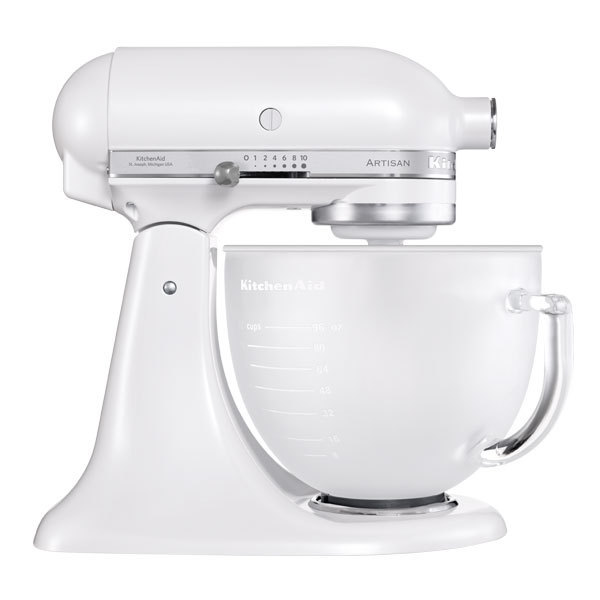 Kitchenaid 5KSM156EFP weiß 4,8 L Artisan Küchenmaschine 300 W Leistung
