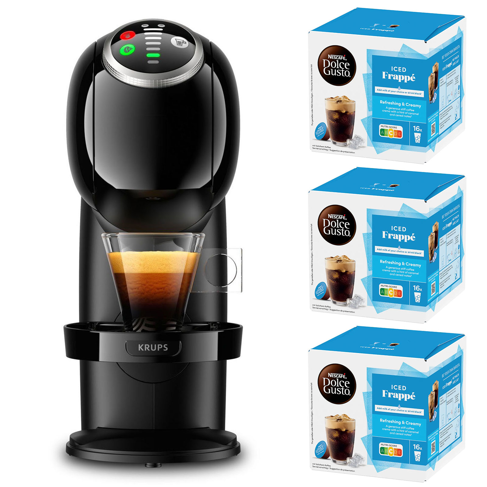 Krups KP3408 Dolce Gusto Kapselmaschine inkl.3x  Iced Frappe