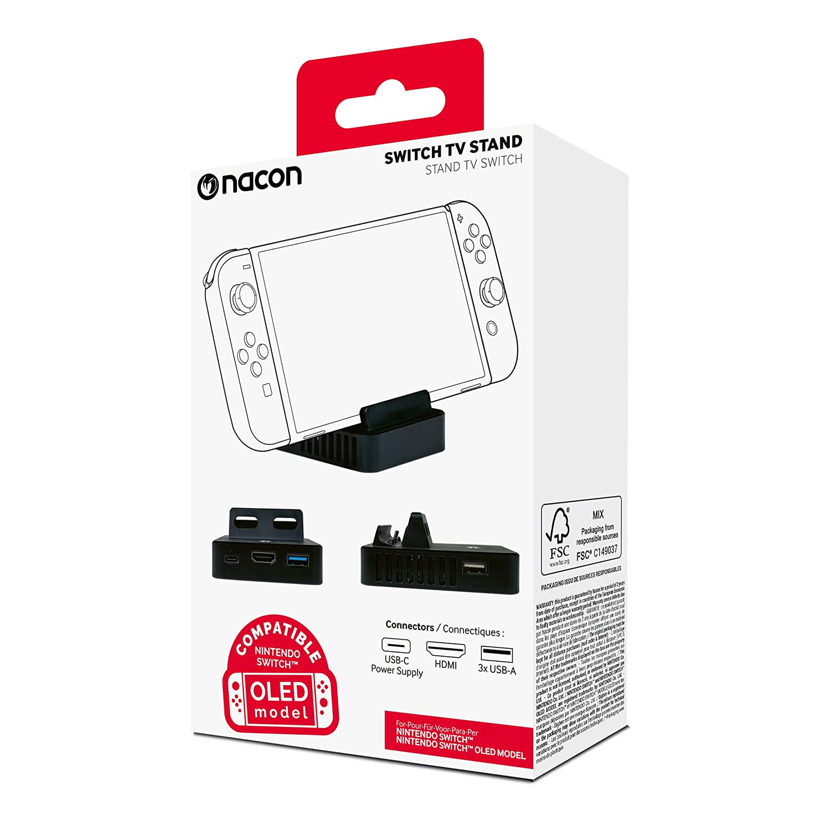 nacon TV-Ständer für Nintendo Switch und Nintendo Switch OLED-Modell