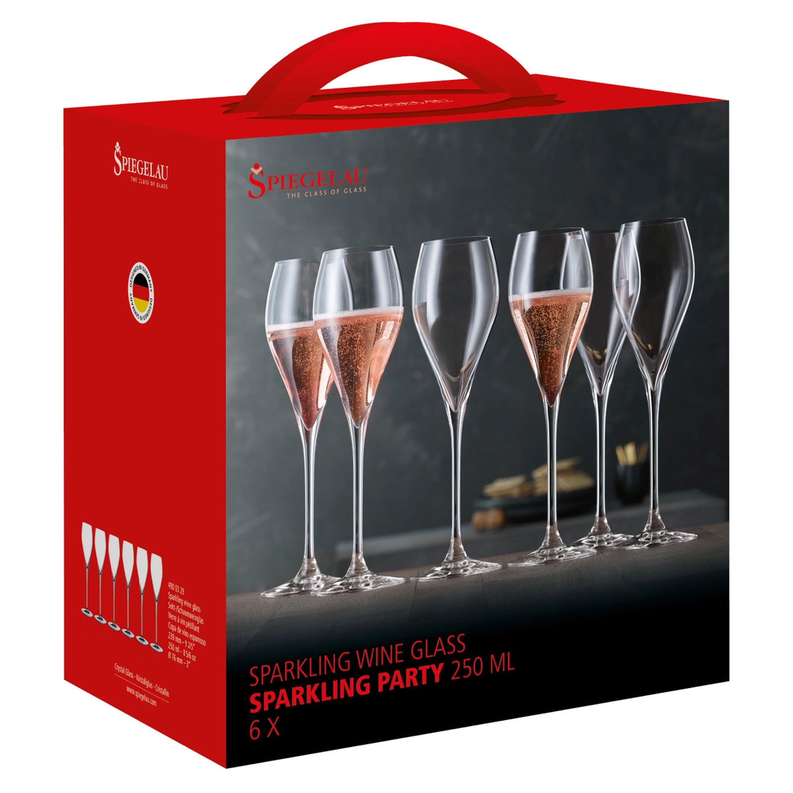 Spiegelau Sparkling Party 4900329 Champagner Weinglas 6er Set