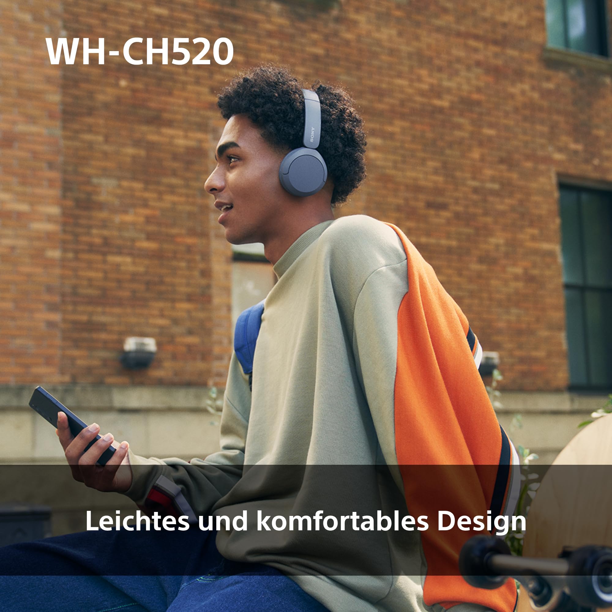 Sony WH-CH520 Kabellose Bluetooth-Kopfhörer