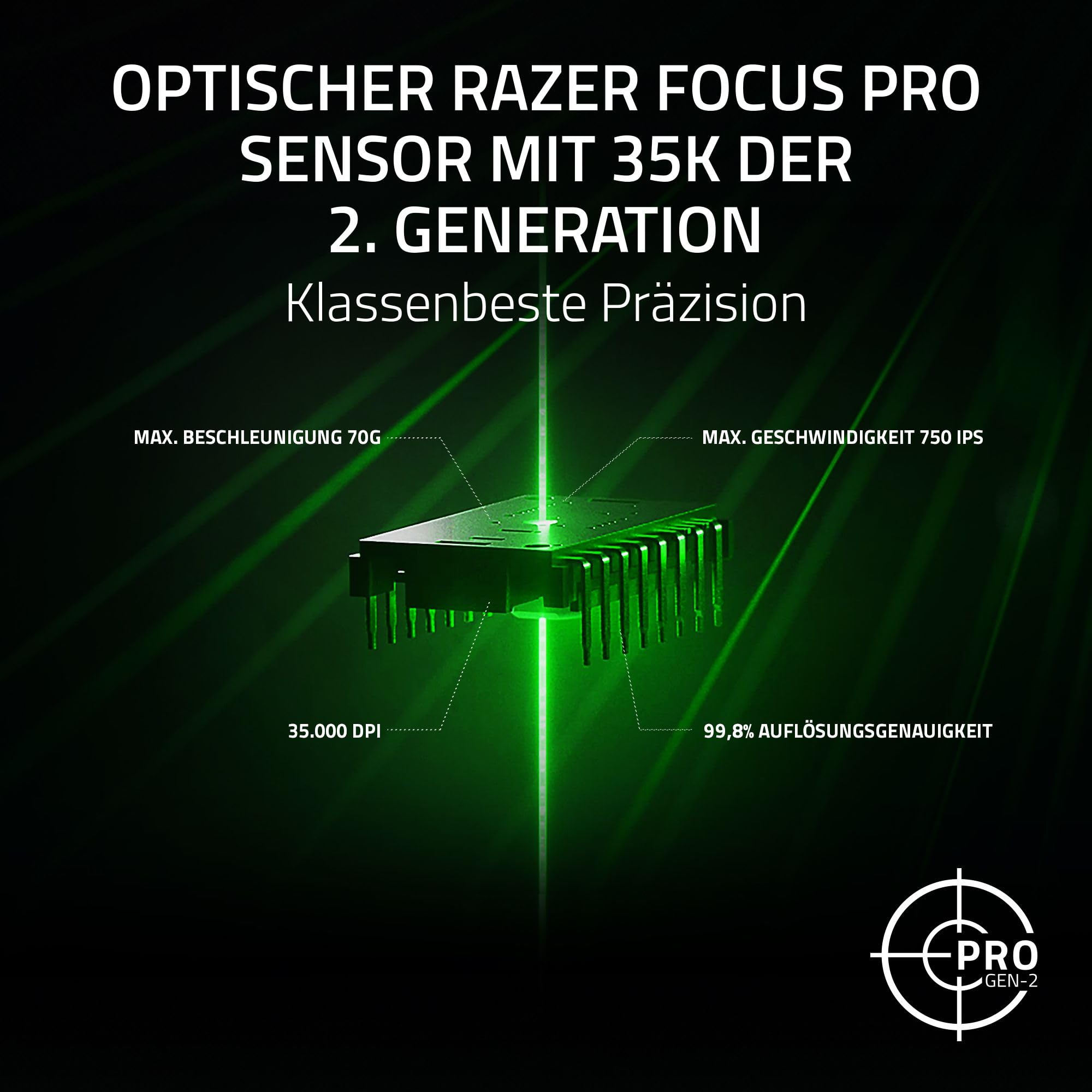 Razer Basilisk V3 Pro 35K Phantom White - kabellose ergonomische RGB Gaming-Maus