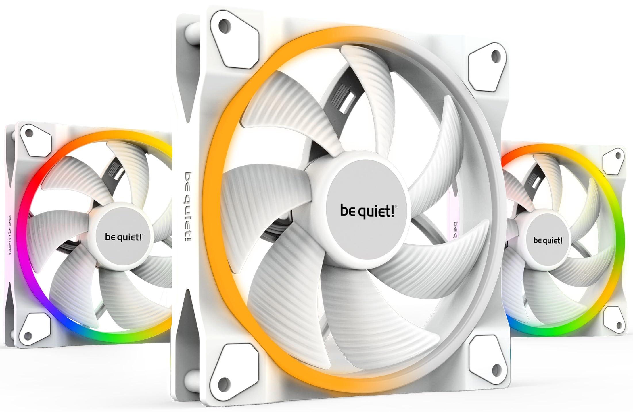 be quiet! Light Wings White 140mm PWM Triple Pack Gehäuselüfter