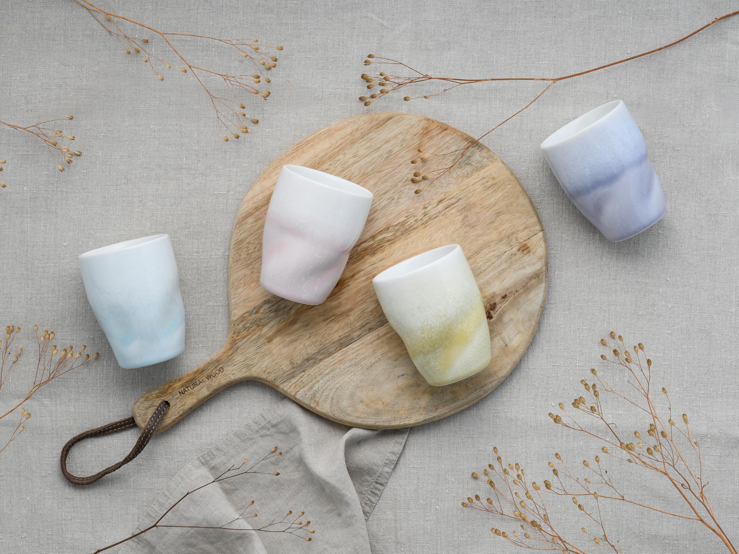 CreaTable, 24343, Serie Squeezy Maytime, 4-teiliges Geschirrset für 4 Personen