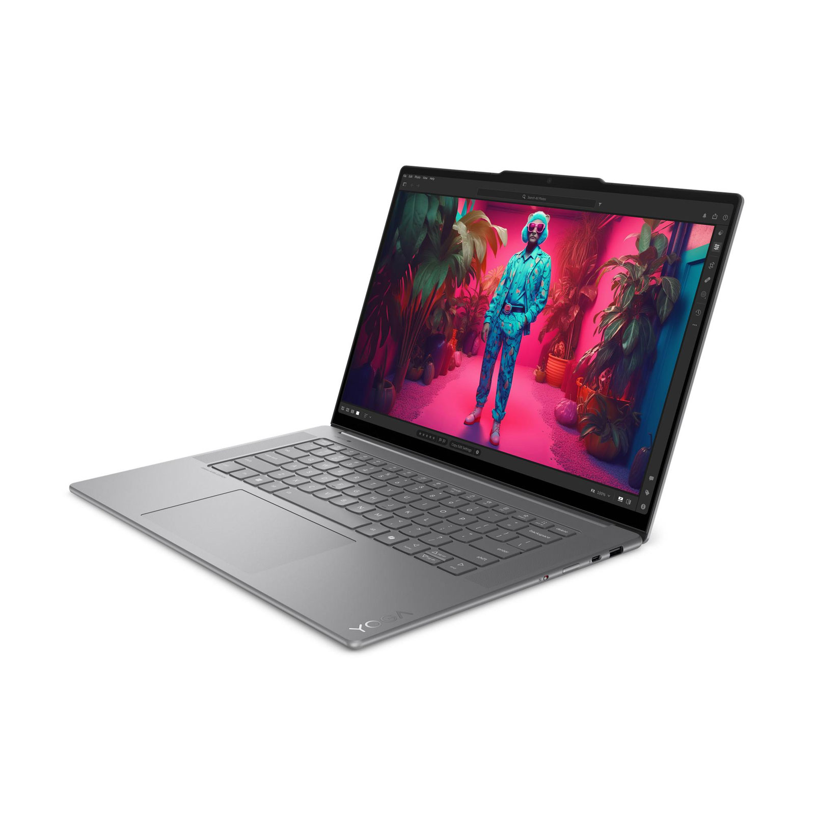 Lenovo Yoga Slim 7 15ILL9, 15,3 Zoll, 2.8K, Intel Core Ultra 7 258V, 32 GB, 1 TB M.2 SSD, Intel Arc 140V (Luna Grey, 83HM006AGE, OLED, 500nits, Glossy, Anti-fingerprint, 100% DCI-P3, 100% sRGB, 120Hz, Eyesafe, Dolby Vision, Trueblack 600, G