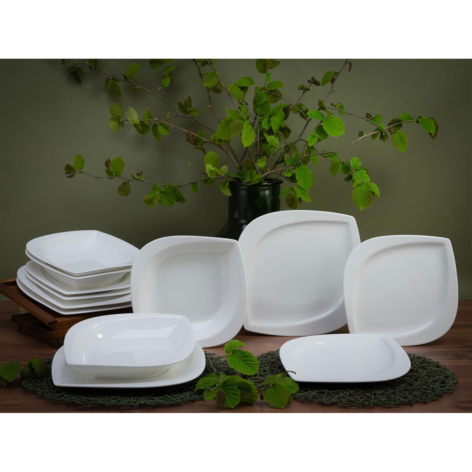 CreaTable, 18531, Serie Melbourne, Geschirrset, Tafelservice 12 teilig