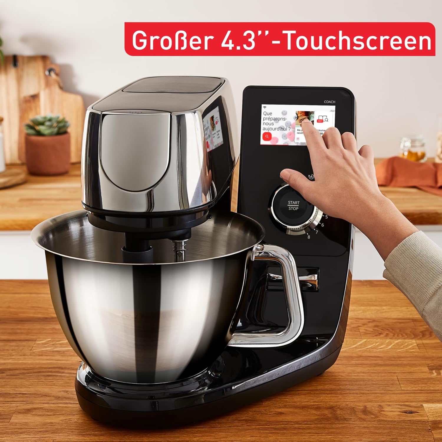 Tefal QB950D iCOACH Küchenmaschine TOUCH WIFI Küchengerät 5,5 Liter Schüssel