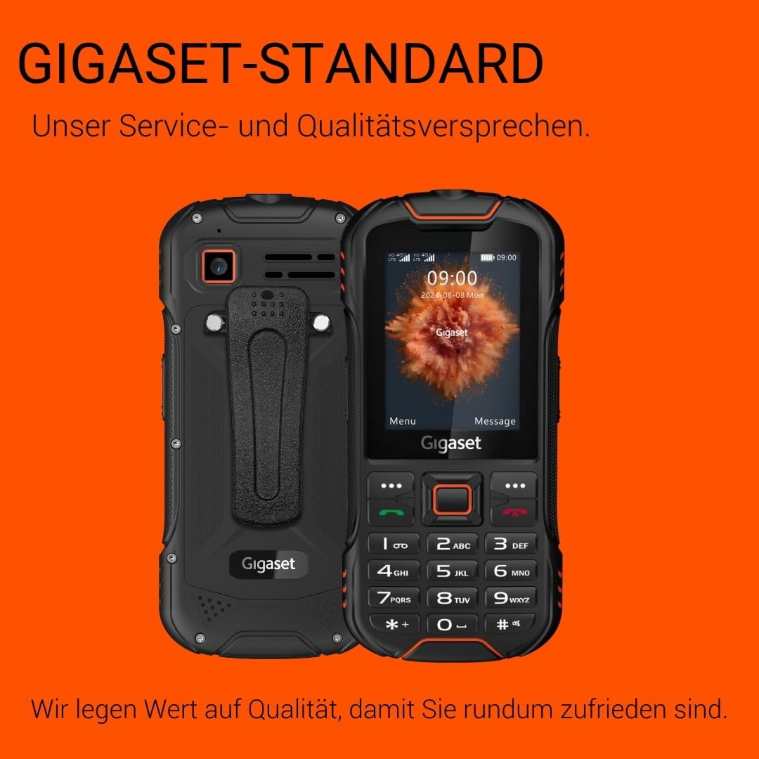 Gigaset GLX8 Plus - Robustes 4G-Outdoor-Tastenhandy
